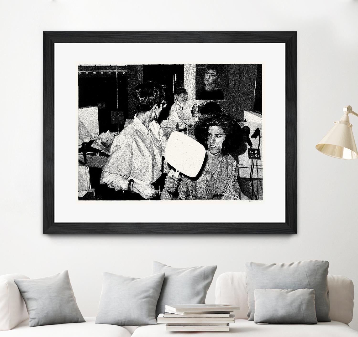 The back by Gill Alexander on GIANT ART - white black & white hair