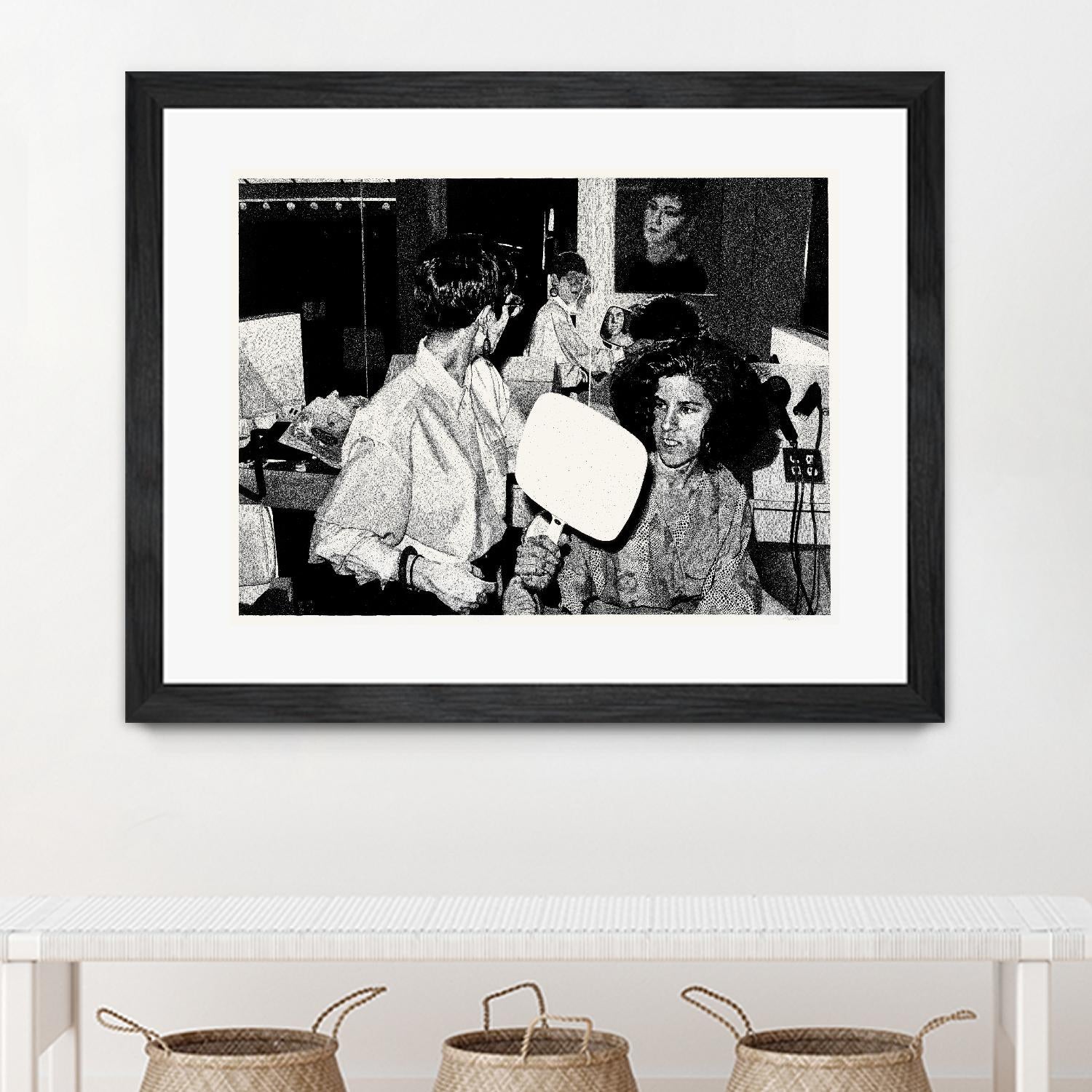 The back by Gill Alexander on GIANT ART - white black & white hair