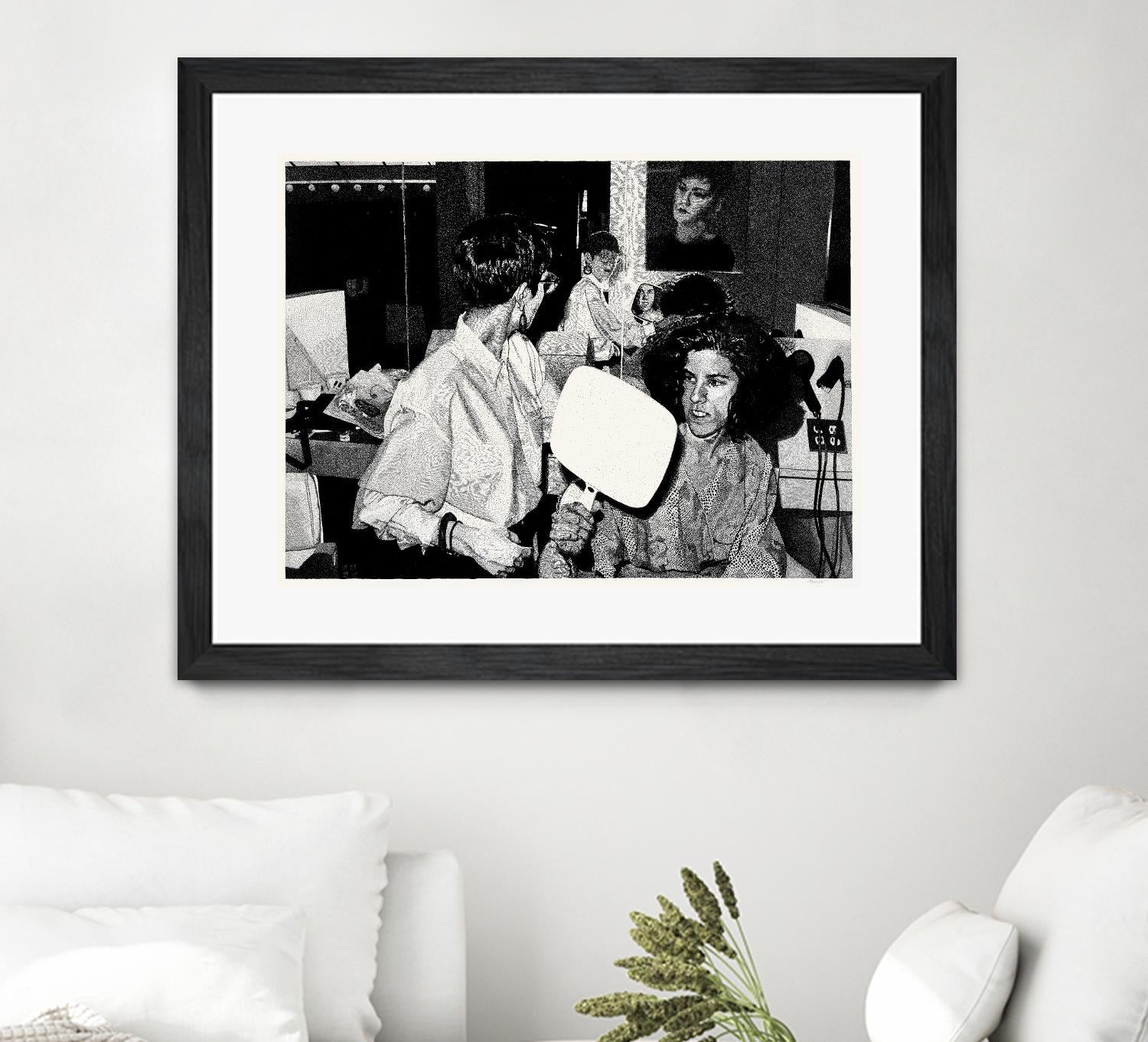 The back by Gill Alexander on GIANT ART - white black & white hair