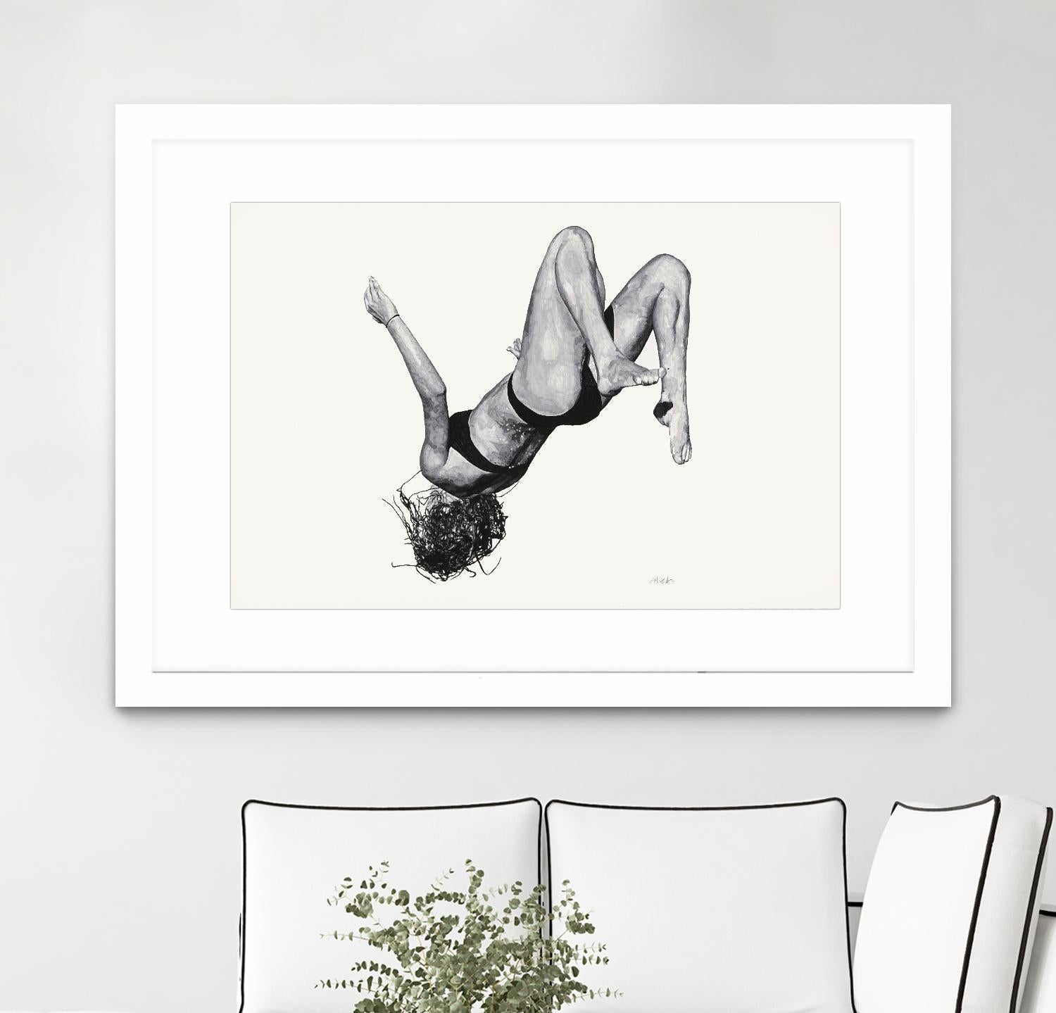 Tricia by Gill Alexander on GIANT ART - white figurative woman