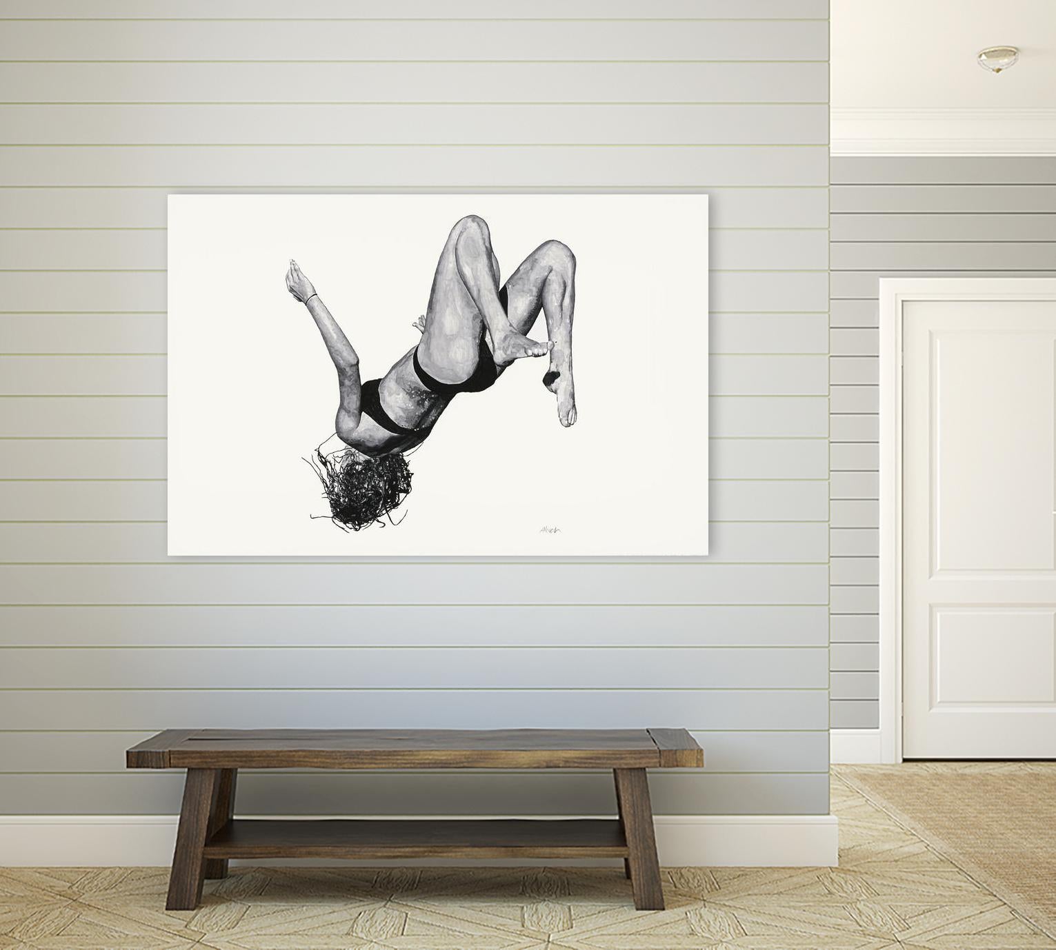 Tricia by Gill Alexander on GIANT ART - white figurative woman