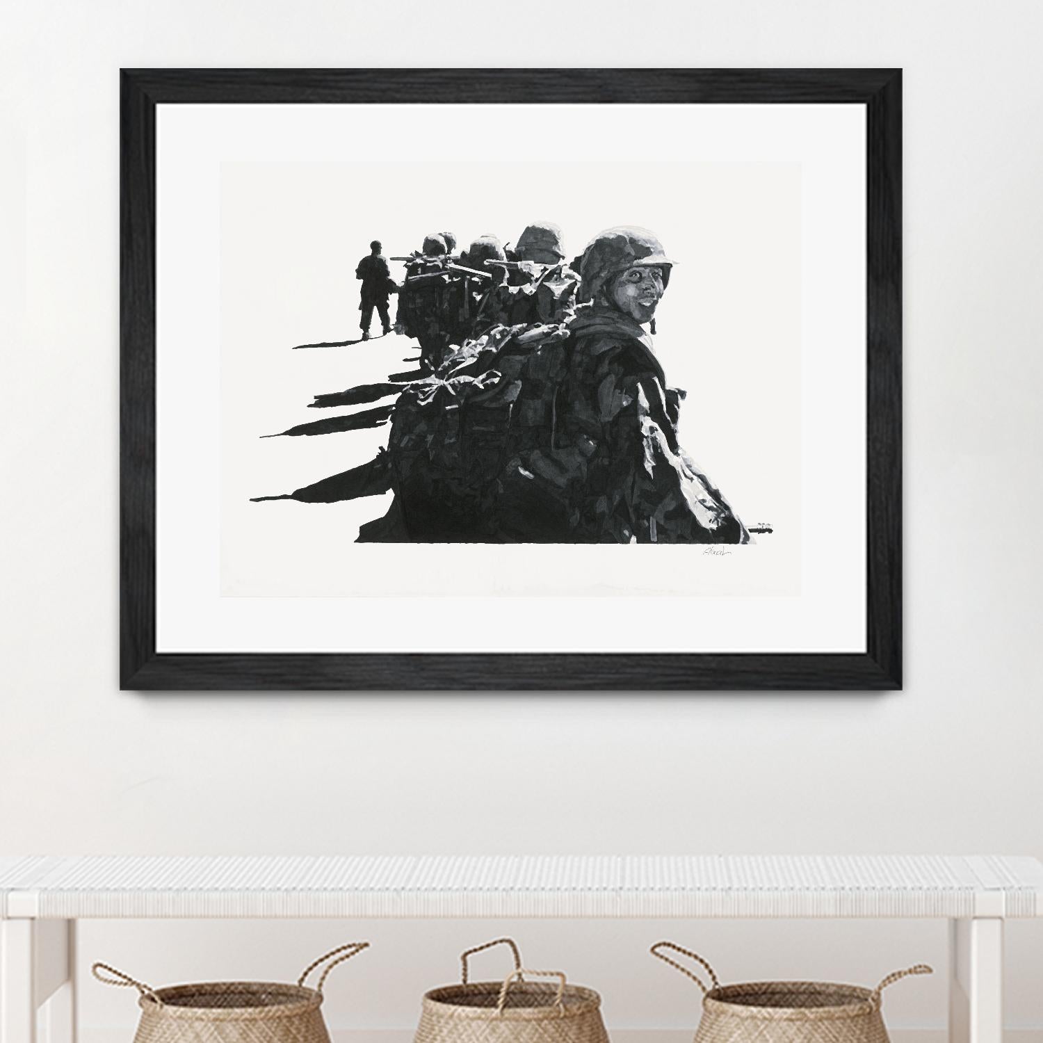 Last look by Gill Alexander on GIANT ART - white black & white