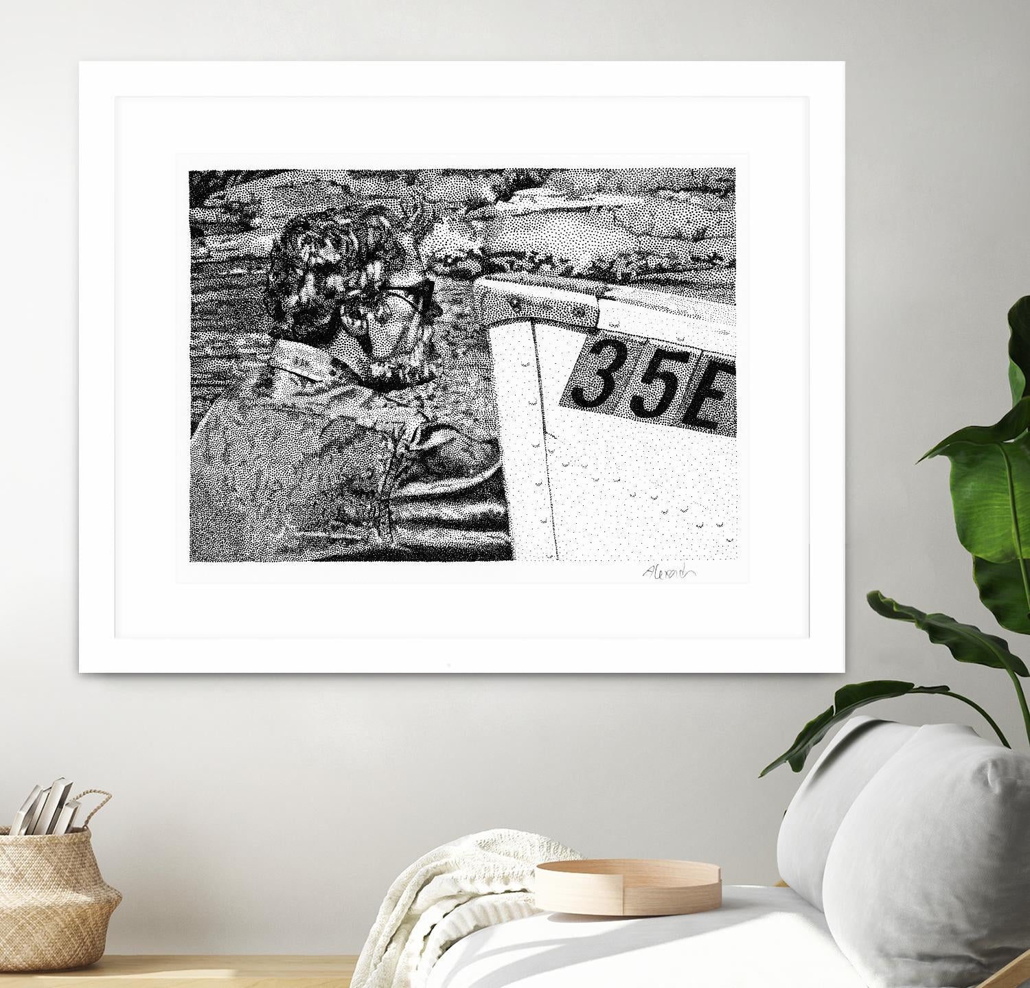 Skipper by Gill Alexander on GIANT ART - white black & white homme