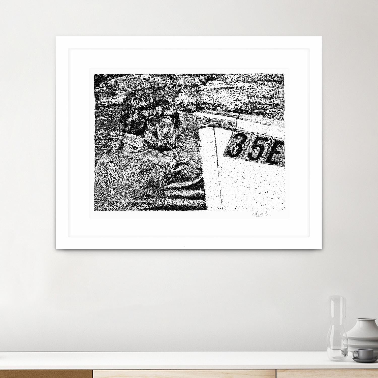 Skipper by Gill Alexander on GIANT ART - white black & white homme