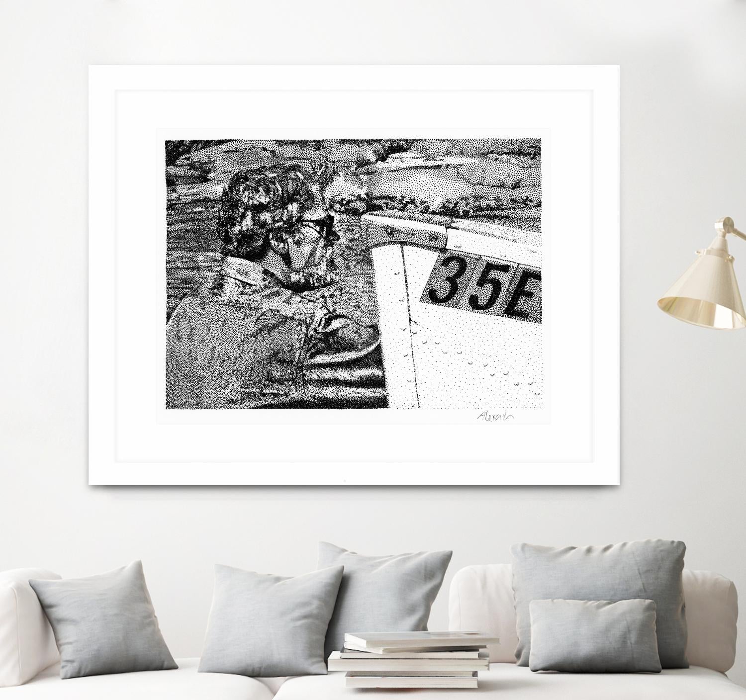 Skipper by Gill Alexander on GIANT ART - white black & white homme
