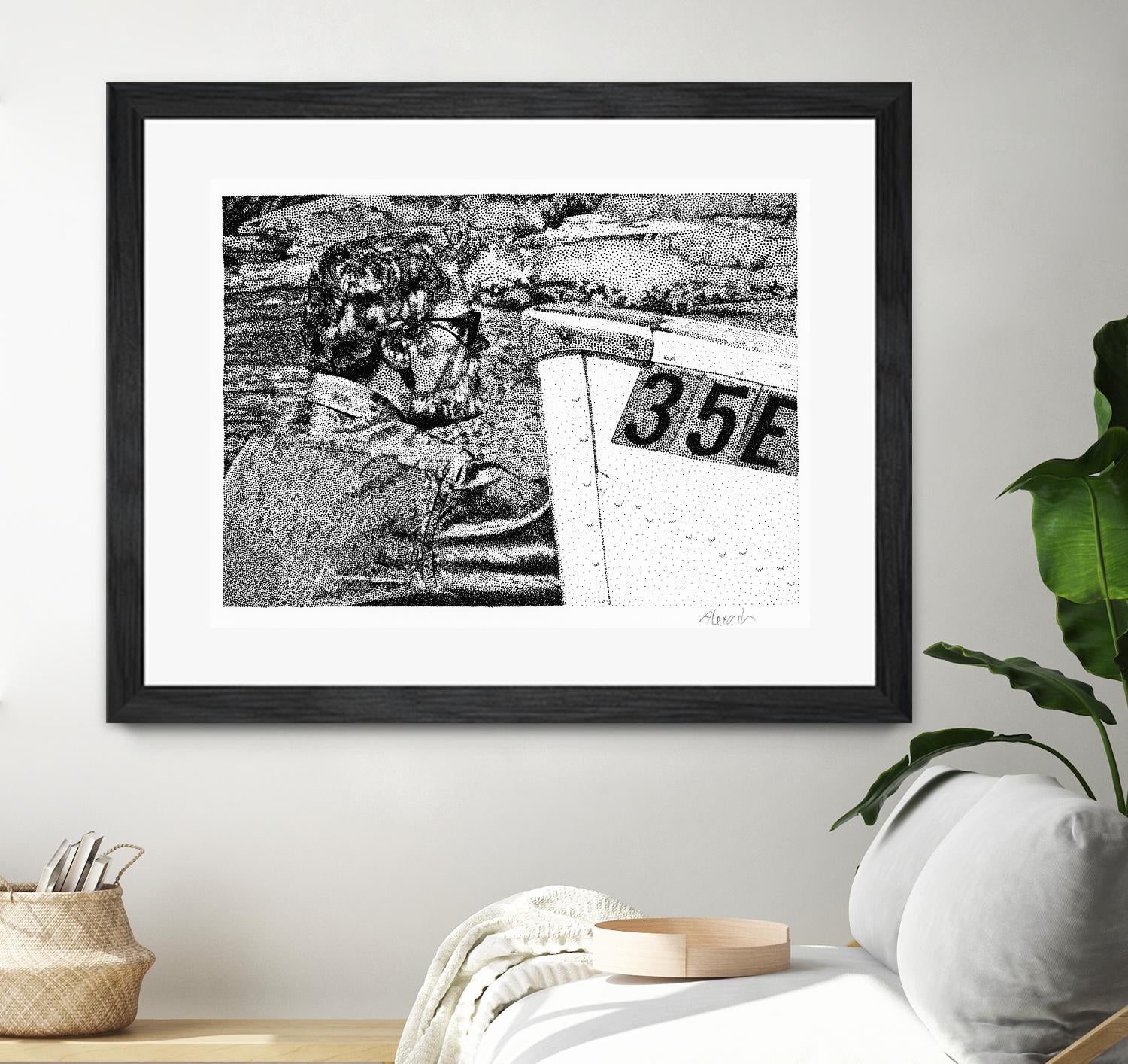 Skipper by Gill Alexander on GIANT ART - white black & white homme