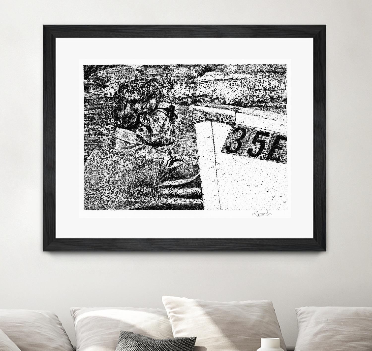 Skipper by Gill Alexander on GIANT ART - white black & white homme