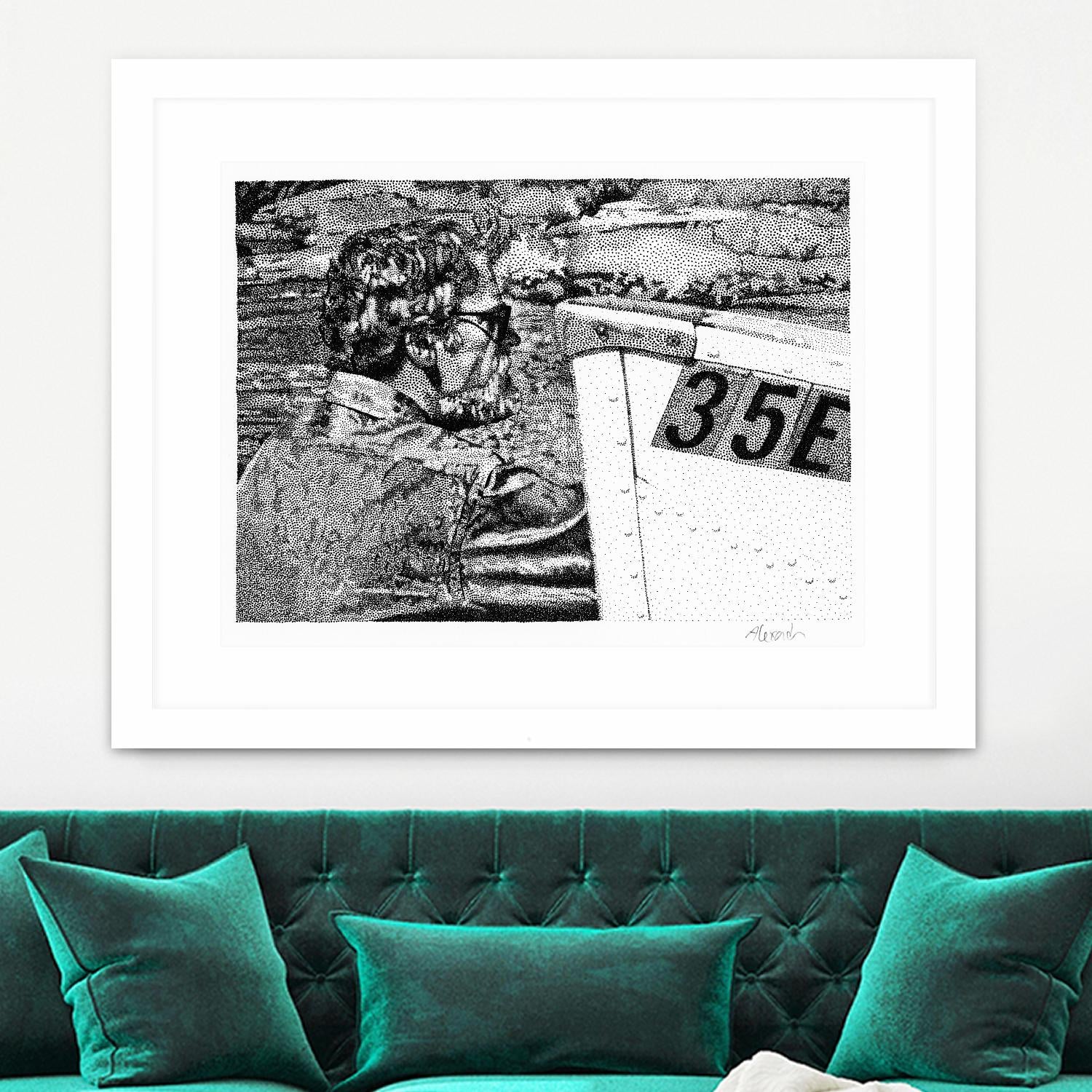 Skipper by Gill Alexander on GIANT ART - white black & white homme