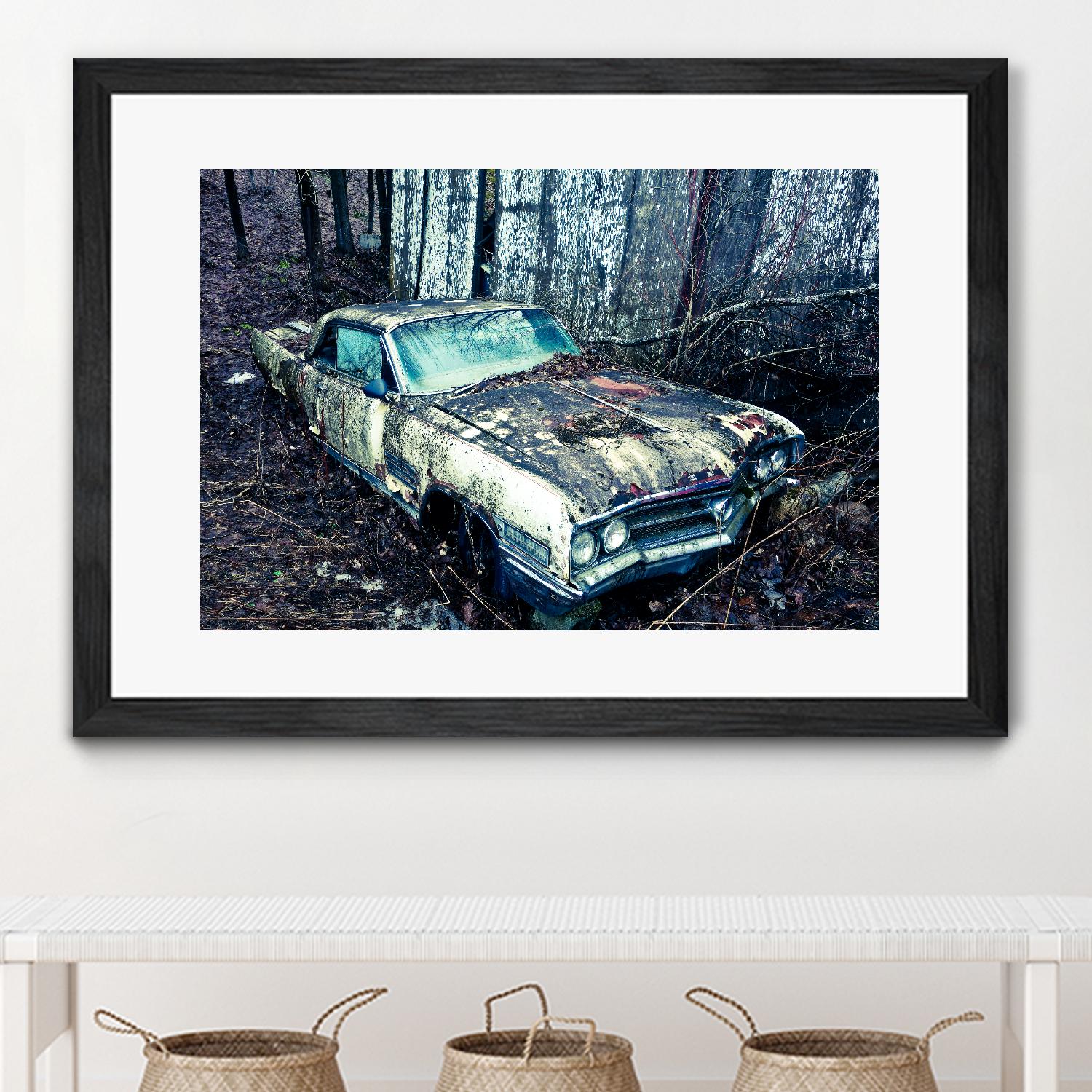 Car I by Jean-François Dupuis on GIANT ART - blue photography automobile