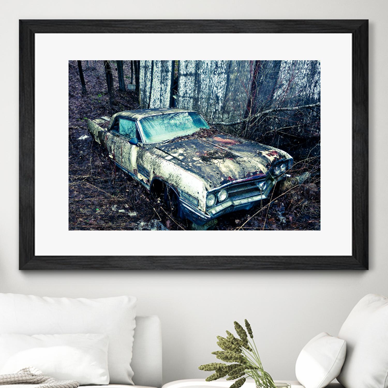 Car I by Jean-François Dupuis on GIANT ART - blue photography automobile