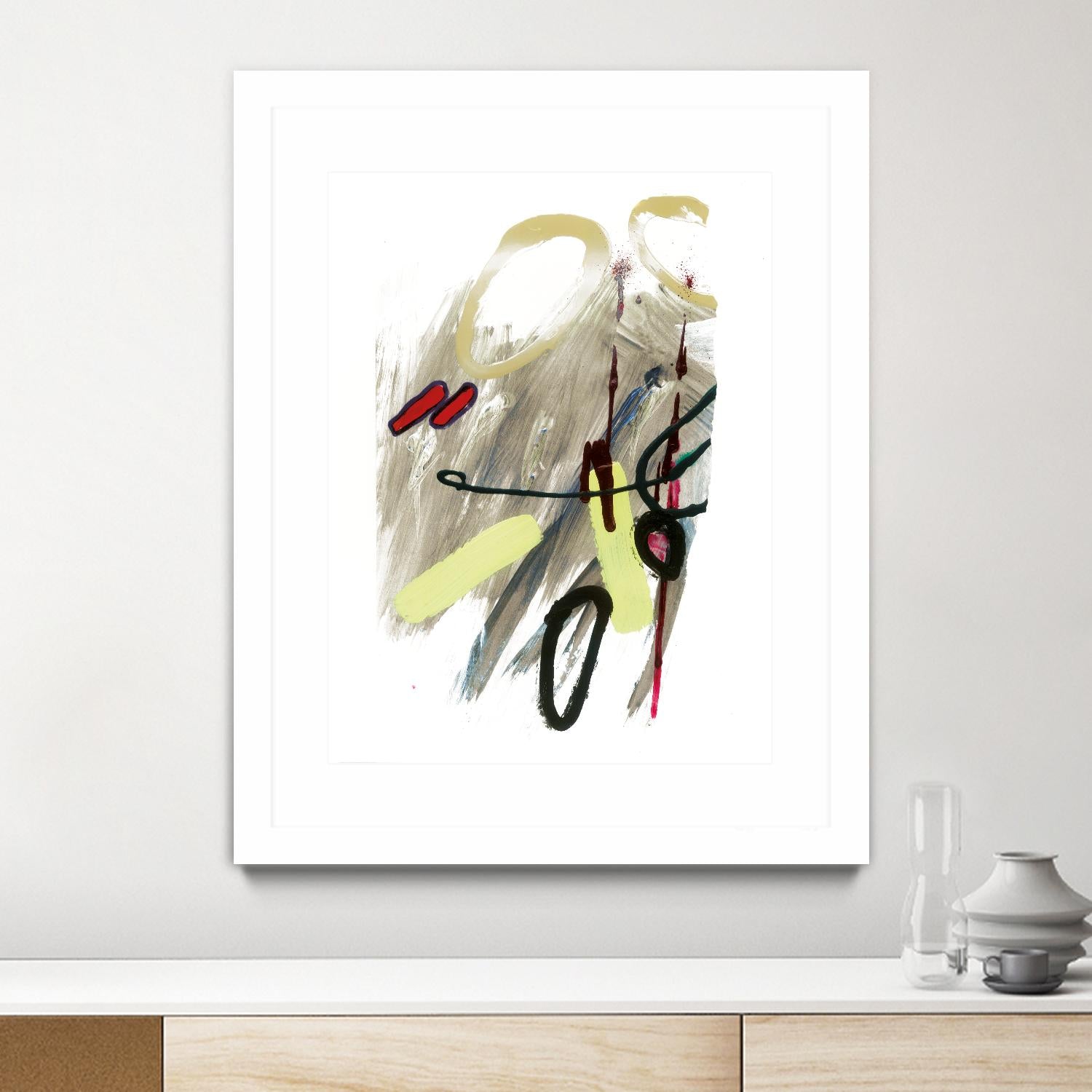 Déchirure 1 by Meejlau on GIANT ART - beige abstract artistes du québec