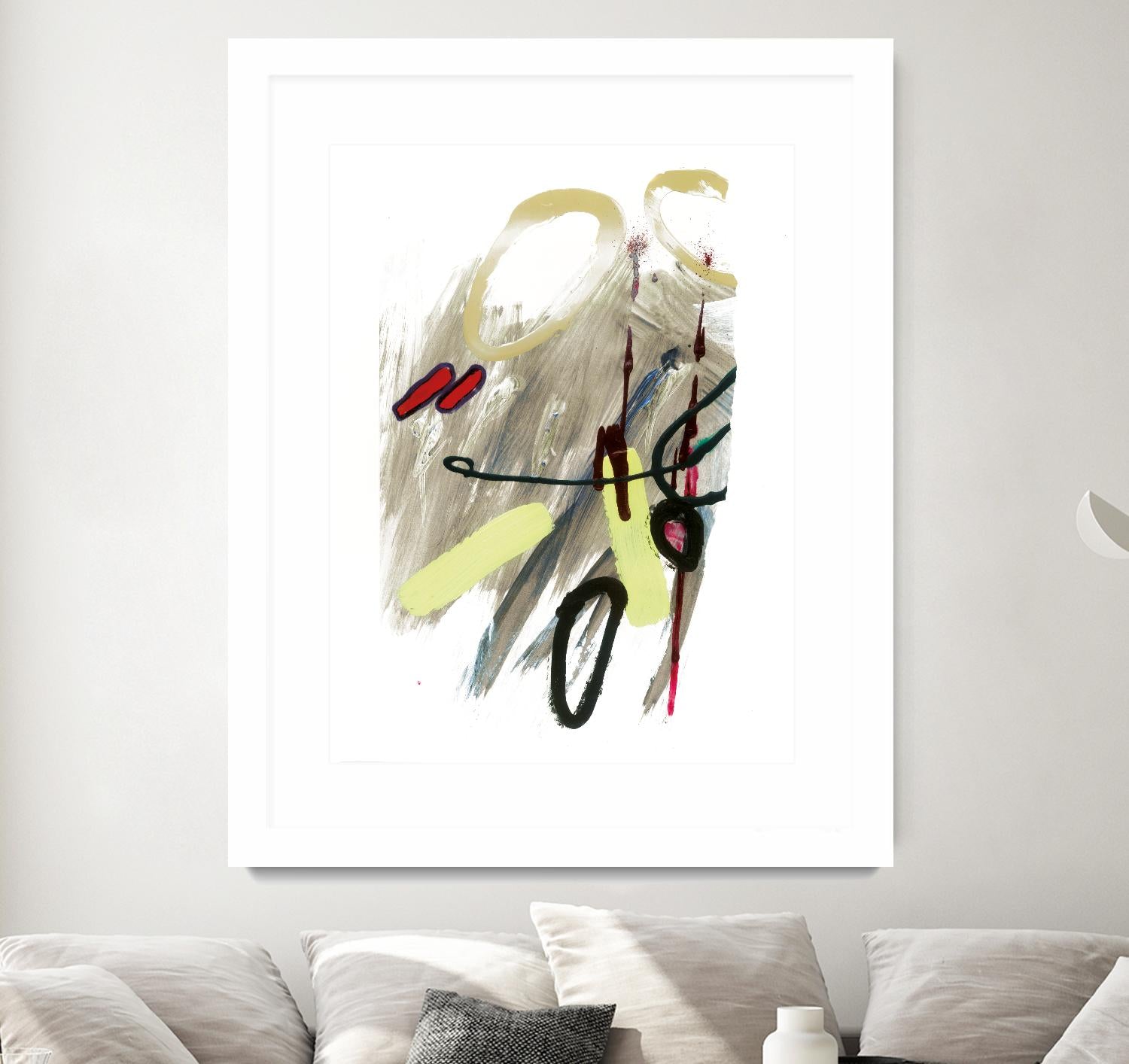 Déchirure 1 by Meejlau on GIANT ART - beige abstract artistes du québec