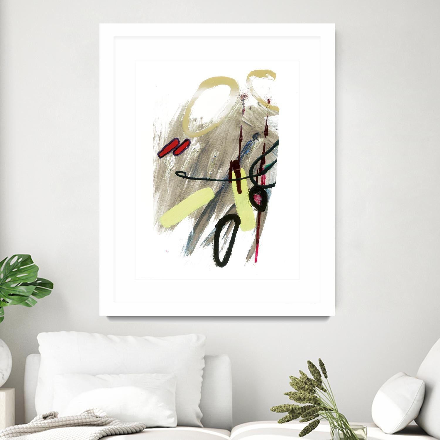 Déchirure 1 by Meejlau on GIANT ART - beige abstract artistes du québec