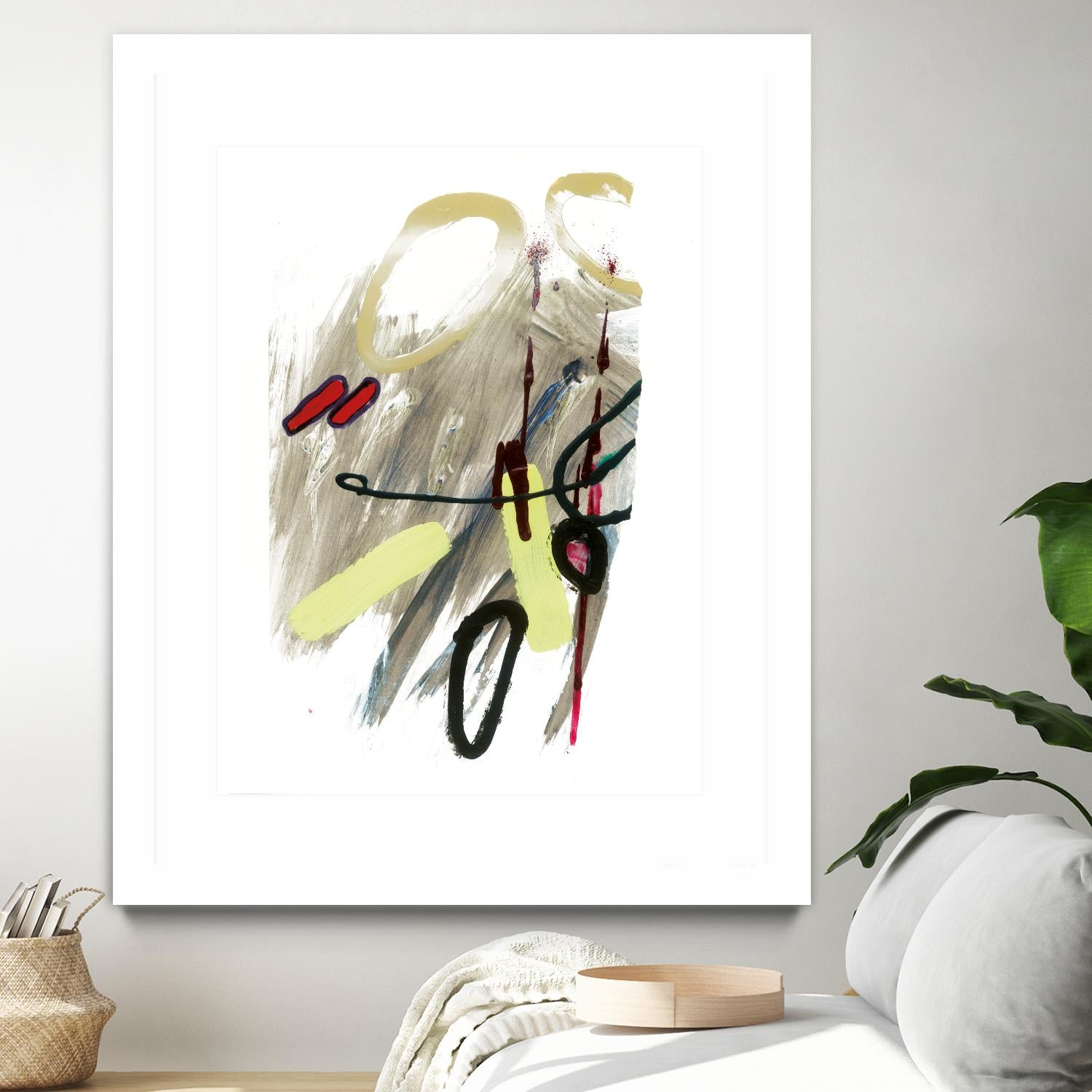 Déchirure 1 by Meejlau on GIANT ART - beige abstract artistes du québec