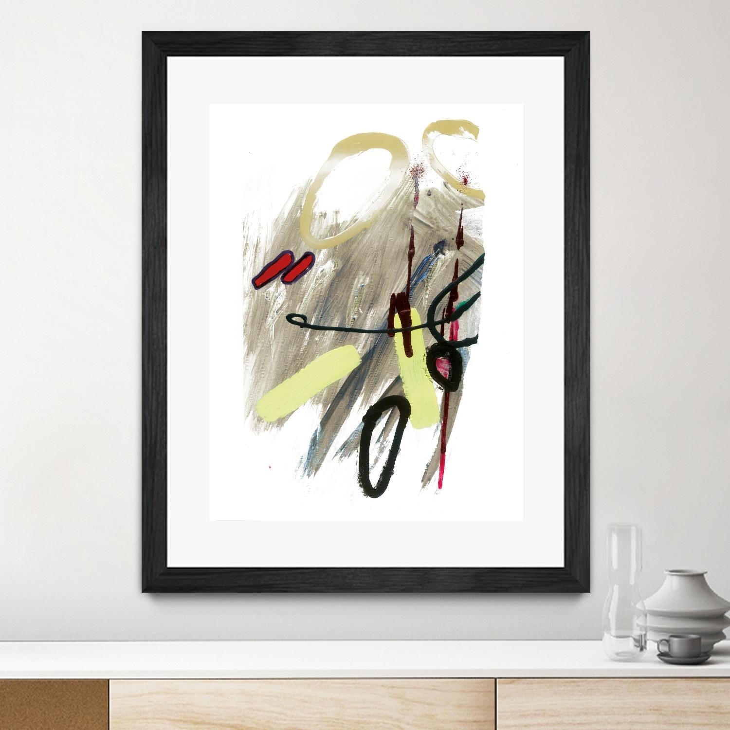 Déchirure 1 by Meejlau on GIANT ART - beige abstract artistes du québec