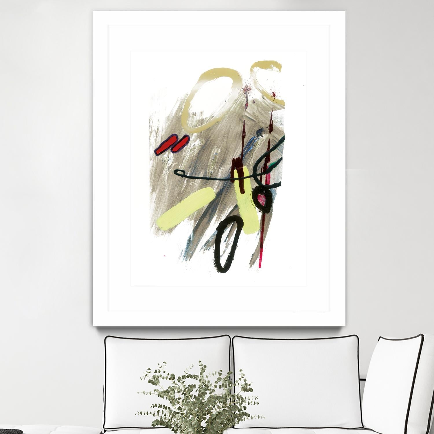 Déchirure 1 by Meejlau on GIANT ART - beige abstract artistes du québec