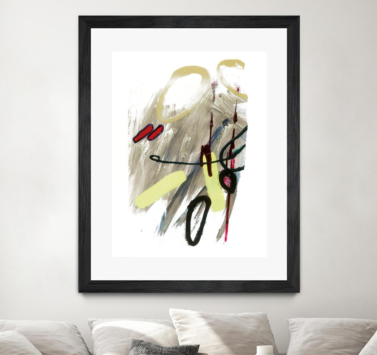 Déchirure 1 by Meejlau on GIANT ART - beige abstract artistes du québec