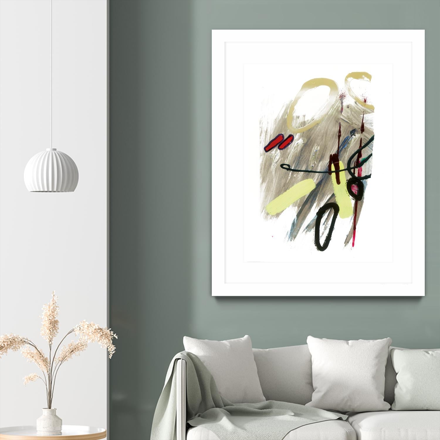 Déchirure 1 by Meejlau on GIANT ART - beige abstract artistes du québec