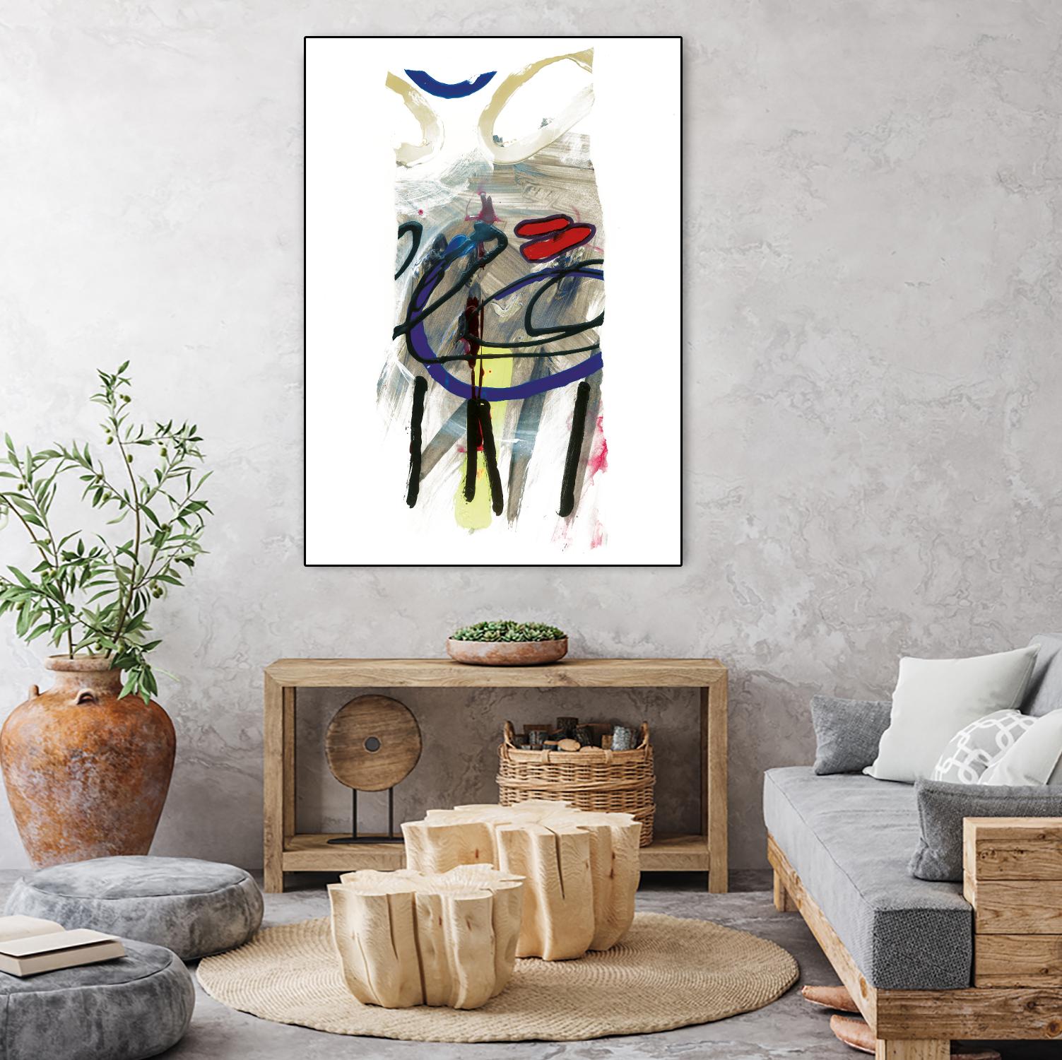 Déchirure 2 by Meejlau on GIANT ART - blue abstract