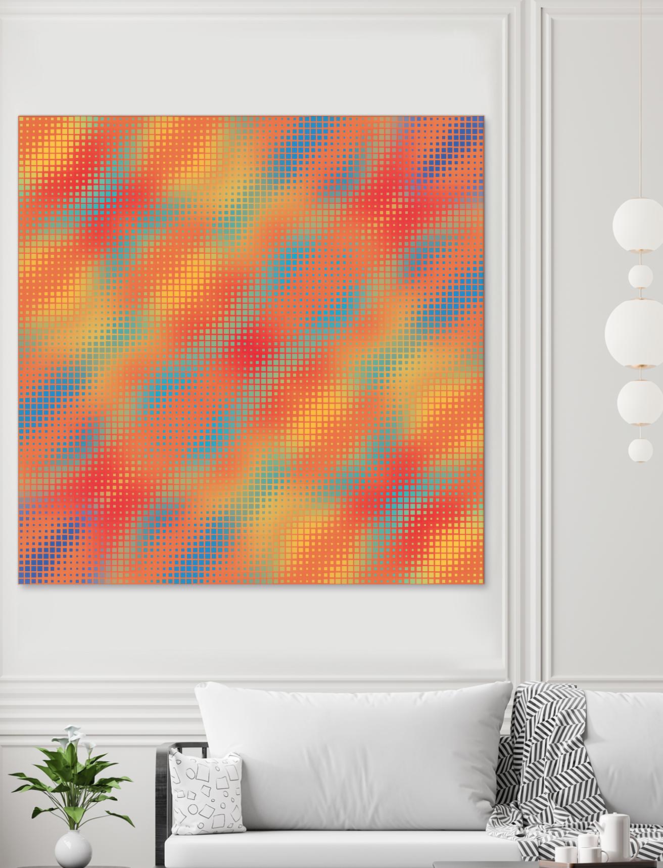 Pi_Dot_Pi_1-1_7 by Xosé Salgado on GIANT ART - red abstract