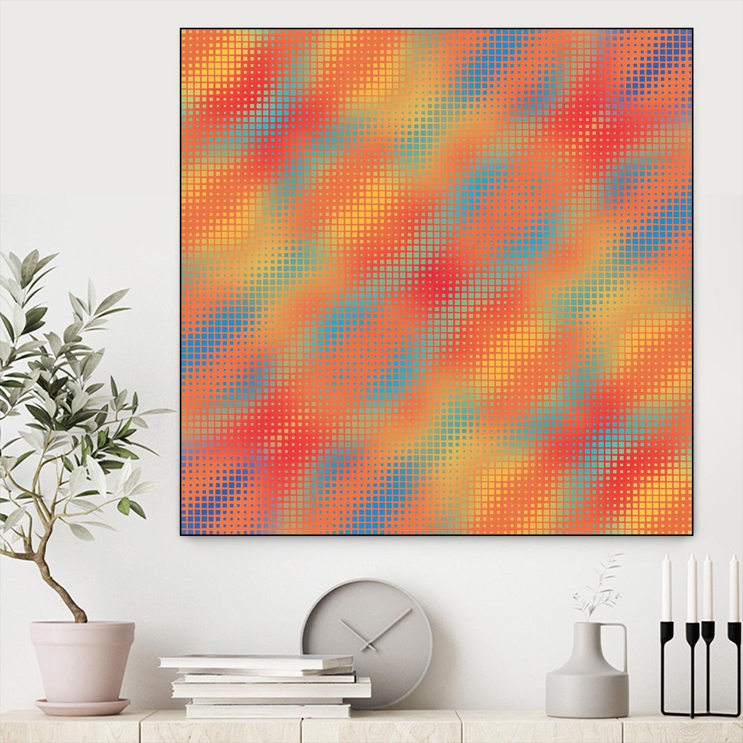 Pi_Dot_Pi_1-1_7 by Xosé Salgado on GIANT ART - red abstract