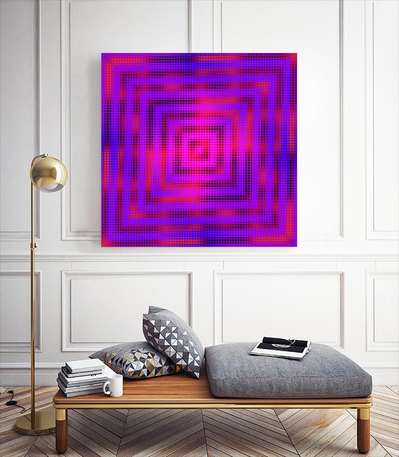 Pi_Dot_Pi_1-2_4 by Xosé Salgado on GIANT ART - pink digital square