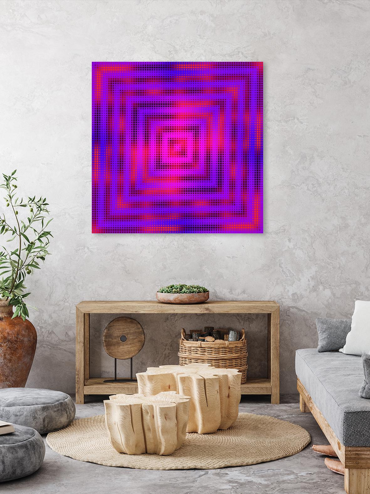 Pi_Dot_Pi_1-2_4 by Xosé Salgado on GIANT ART - pink digital square