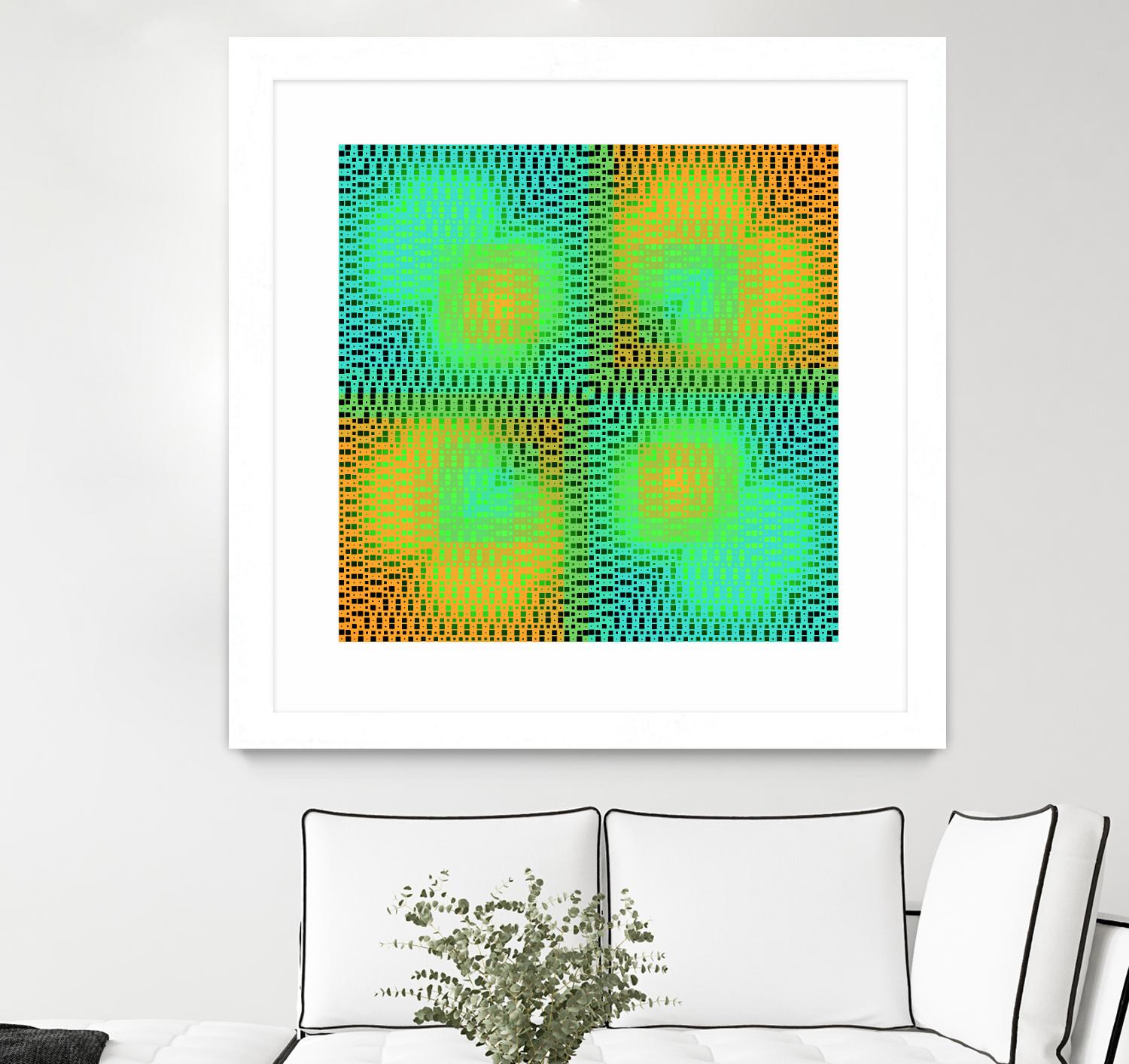 Pi_Dot_Pi_4_2-2_30 by Xosé Salgado on GIANT ART - yellow abstract