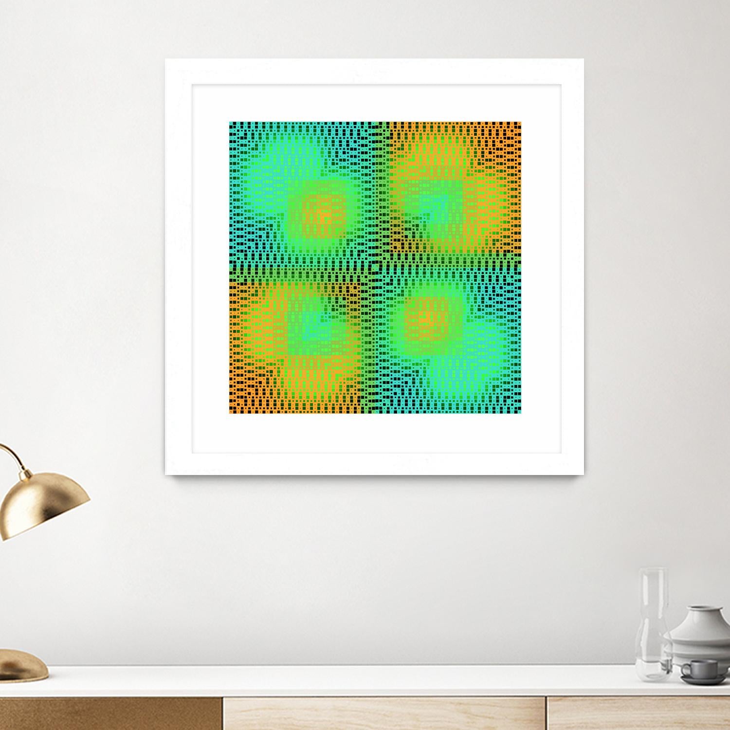 Pi_Dot_Pi_4_2-2_30 by Xosé Salgado on GIANT ART - yellow abstract