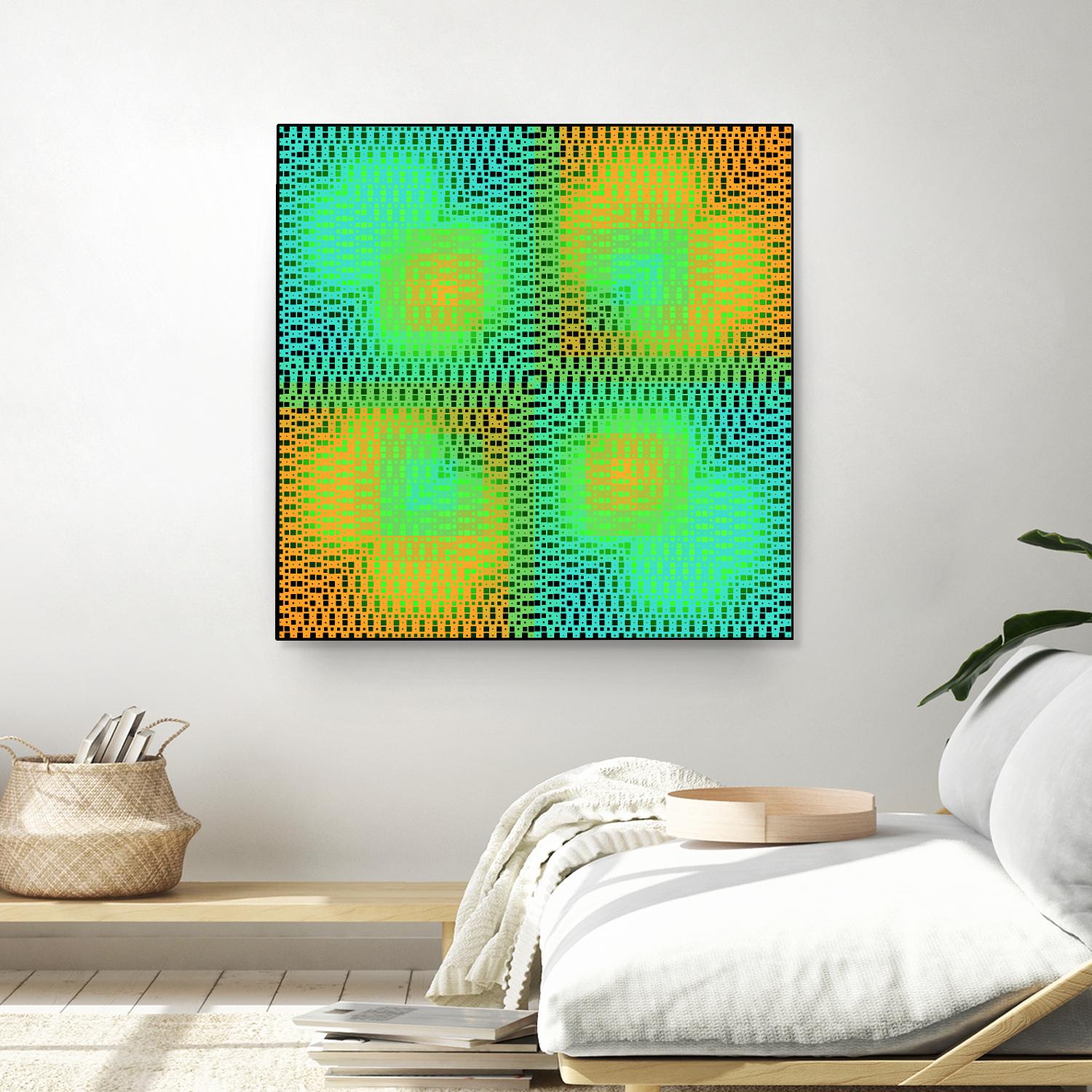 Pi_Dot_Pi_4_2-2_30 by Xosé Salgado on GIANT ART - yellow abstract