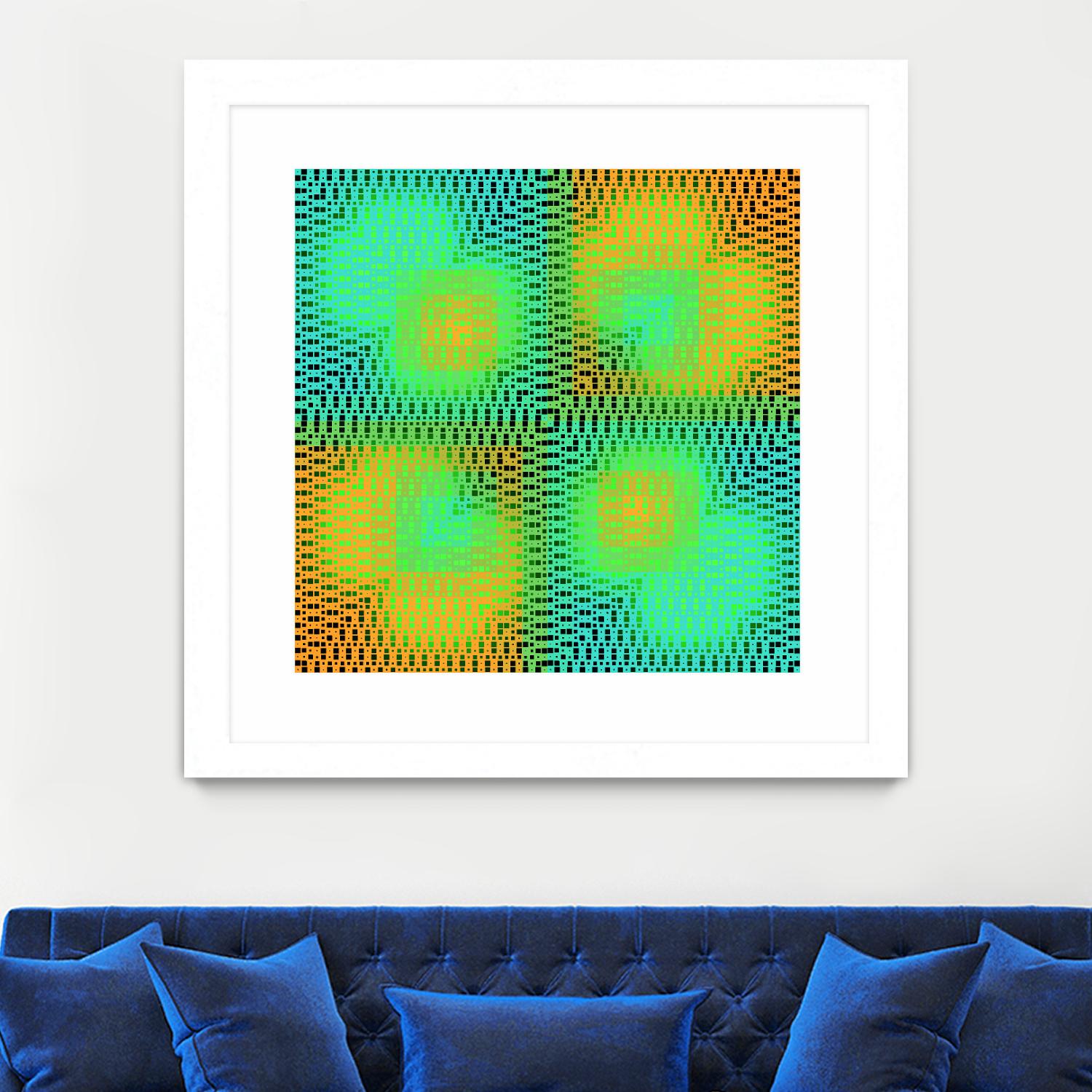 Pi_Dot_Pi_4_2-2_30 by Xosé Salgado on GIANT ART - yellow abstract