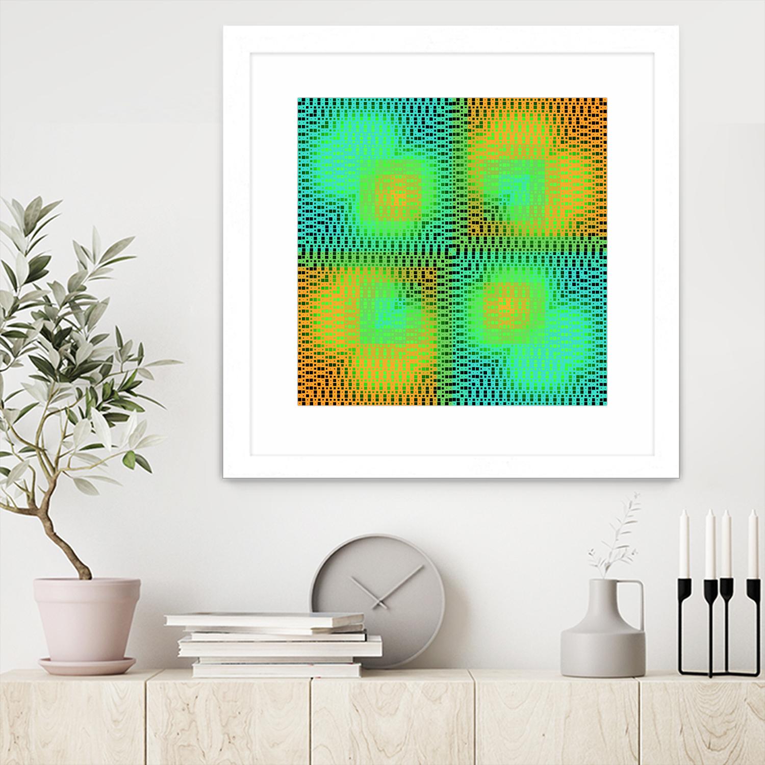 Pi_Dot_Pi_4_2-2_30 by Xosé Salgado on GIANT ART - yellow abstract