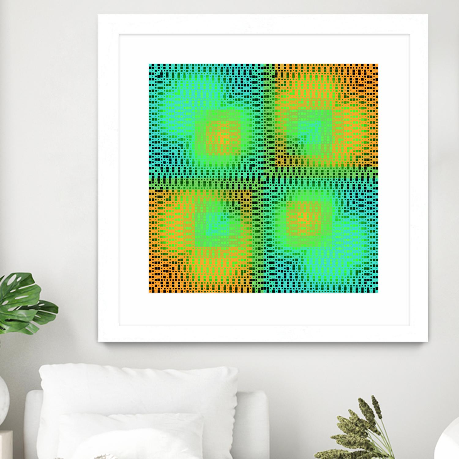 Pi_Dot_Pi_4_2-2_30 by Xosé Salgado on GIANT ART - yellow abstract