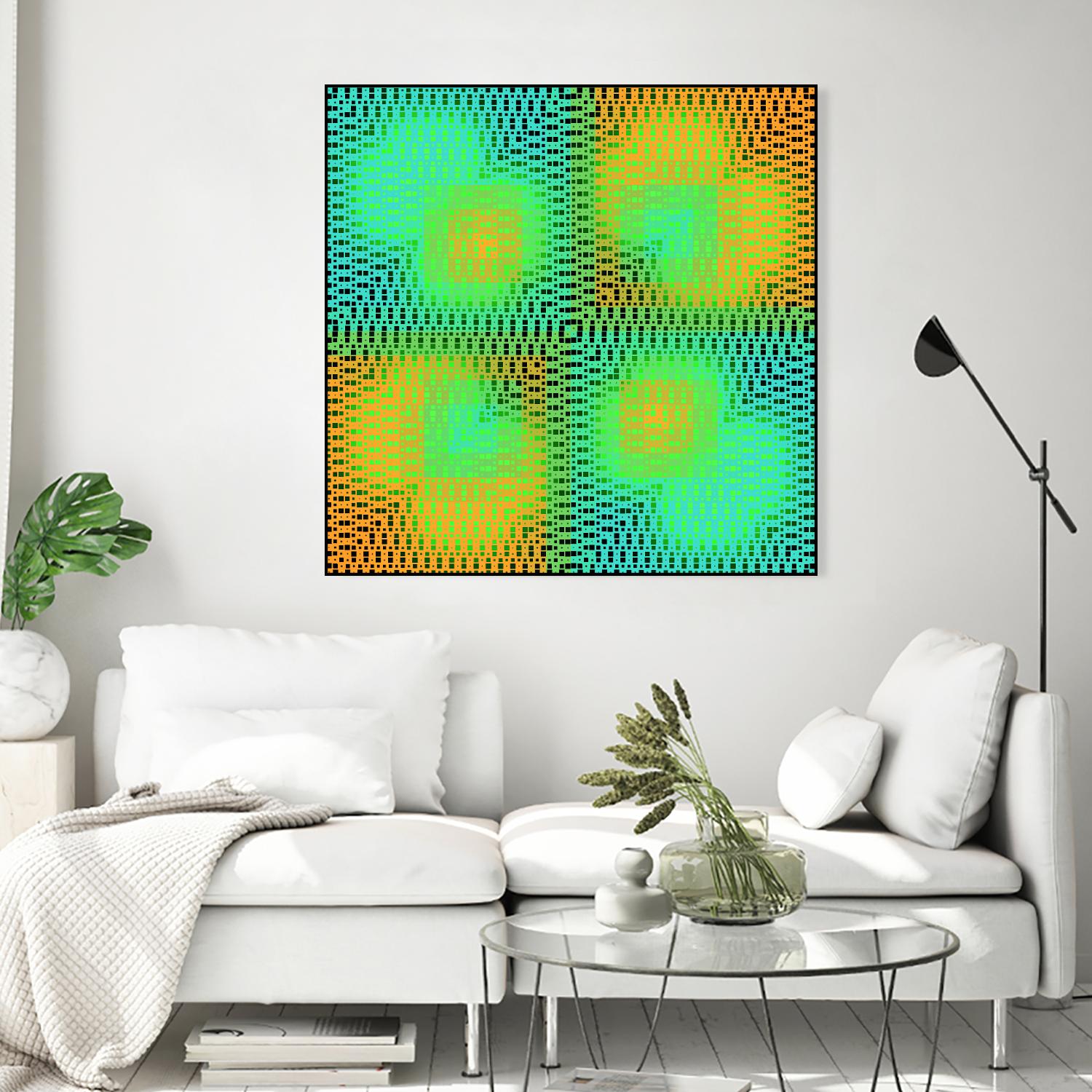 Pi_Dot_Pi_4_2-2_30 by Xosé Salgado on GIANT ART - yellow abstract