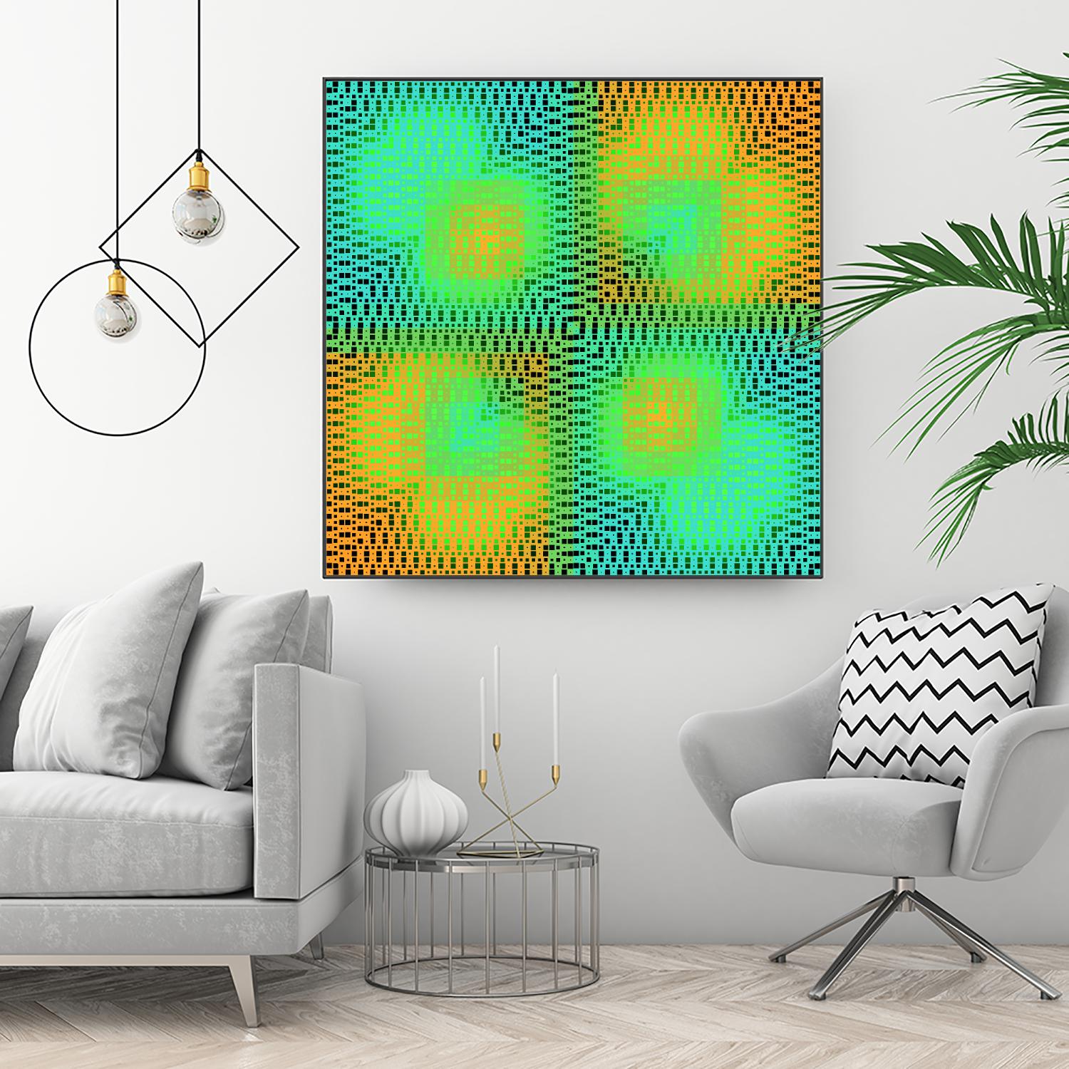 Pi_Dot_Pi_4_2-2_30 by Xosé Salgado on GIANT ART - yellow abstract