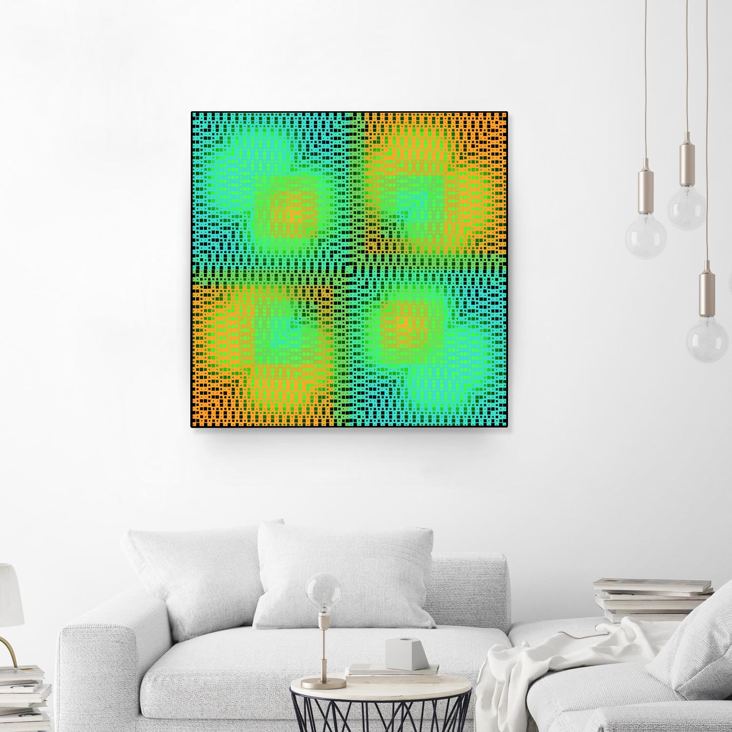 Pi_Dot_Pi_4_2-2_30 by Xosé Salgado on GIANT ART - yellow abstract