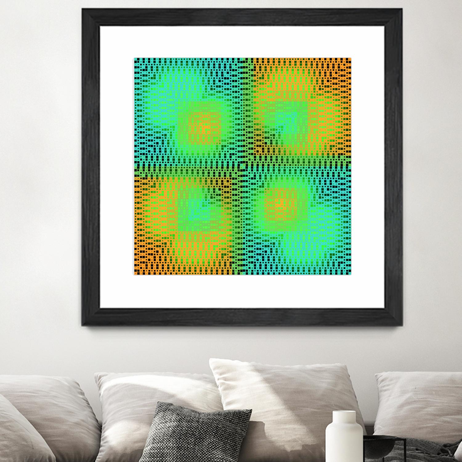 Pi_Dot_Pi_4_2-2_30 by Xosé Salgado on GIANT ART - yellow abstract