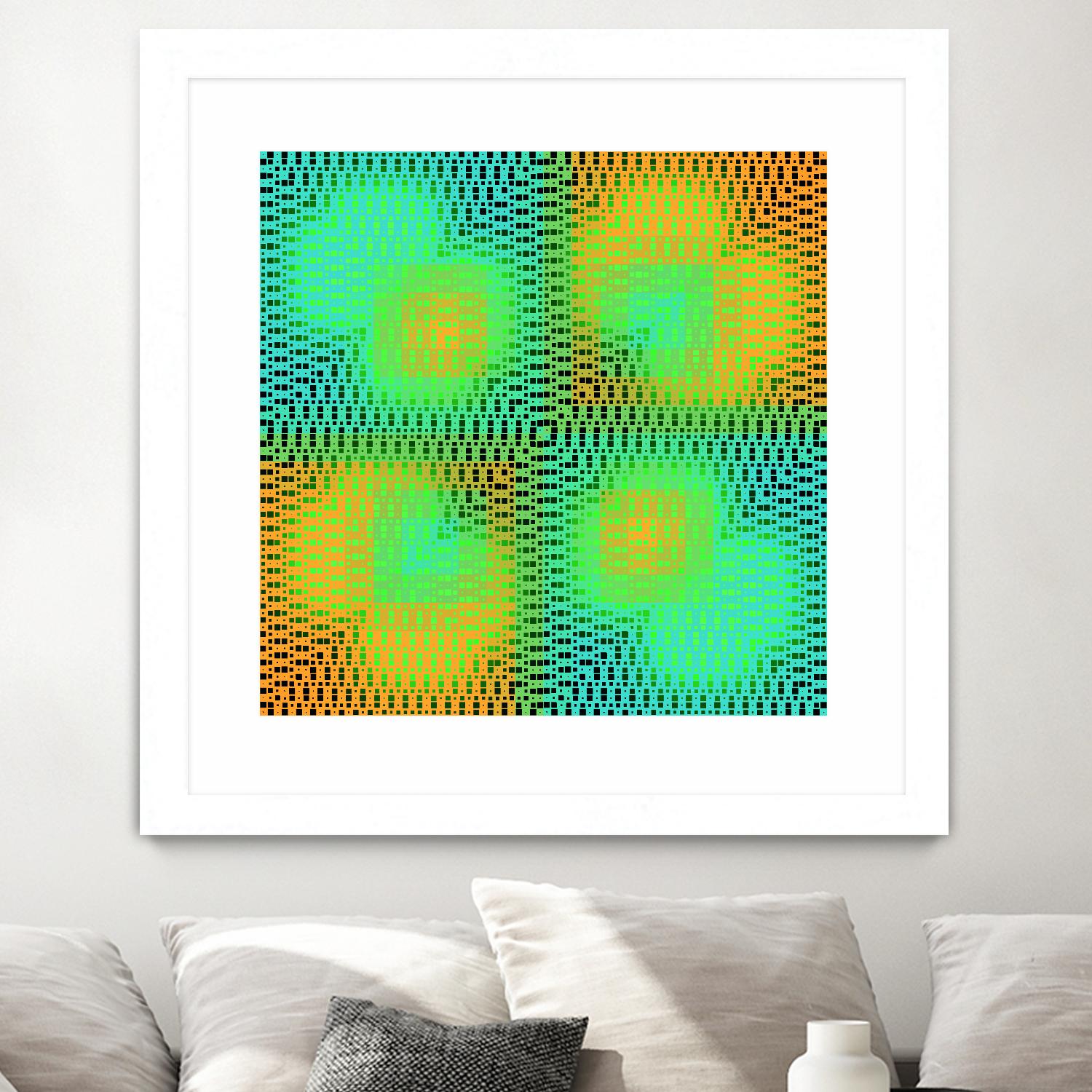 Pi_Dot_Pi_4_2-2_30 by Xosé Salgado on GIANT ART - yellow abstract