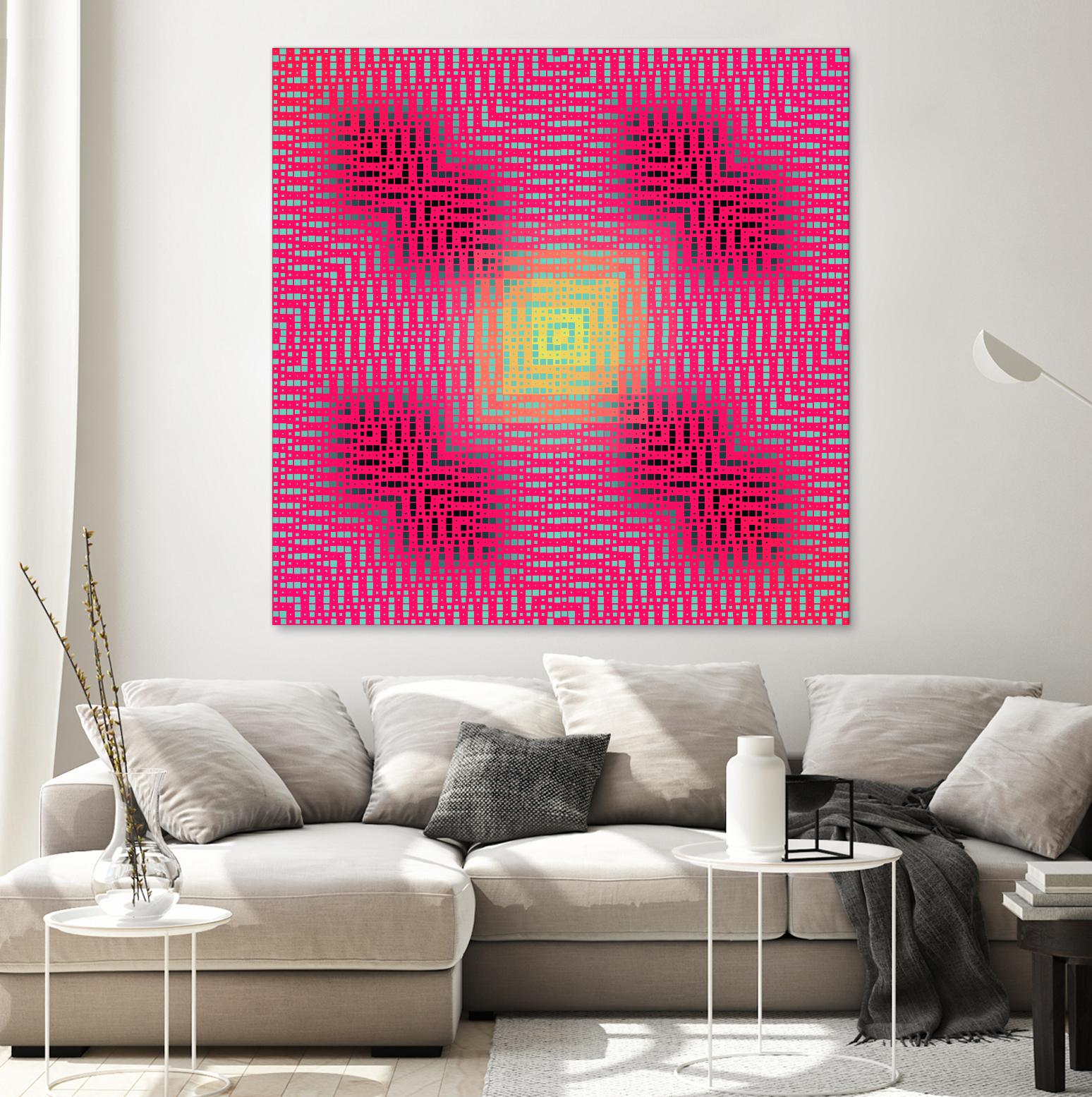 Pi_Dot_Pi_4_2-3_4 by Xosé Salgado on GIANT ART - yellow abstract