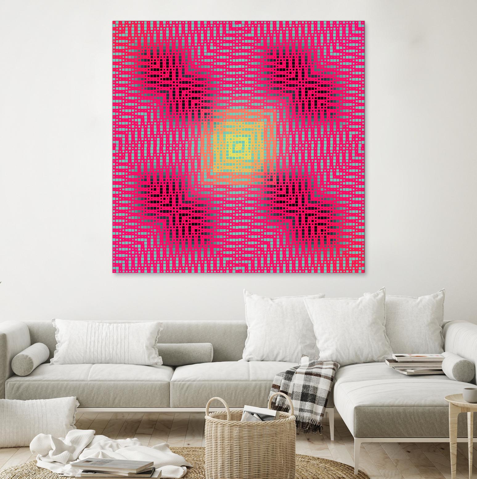 Pi_Dot_Pi_4_2-3_4 by Xosé Salgado on GIANT ART - yellow abstract