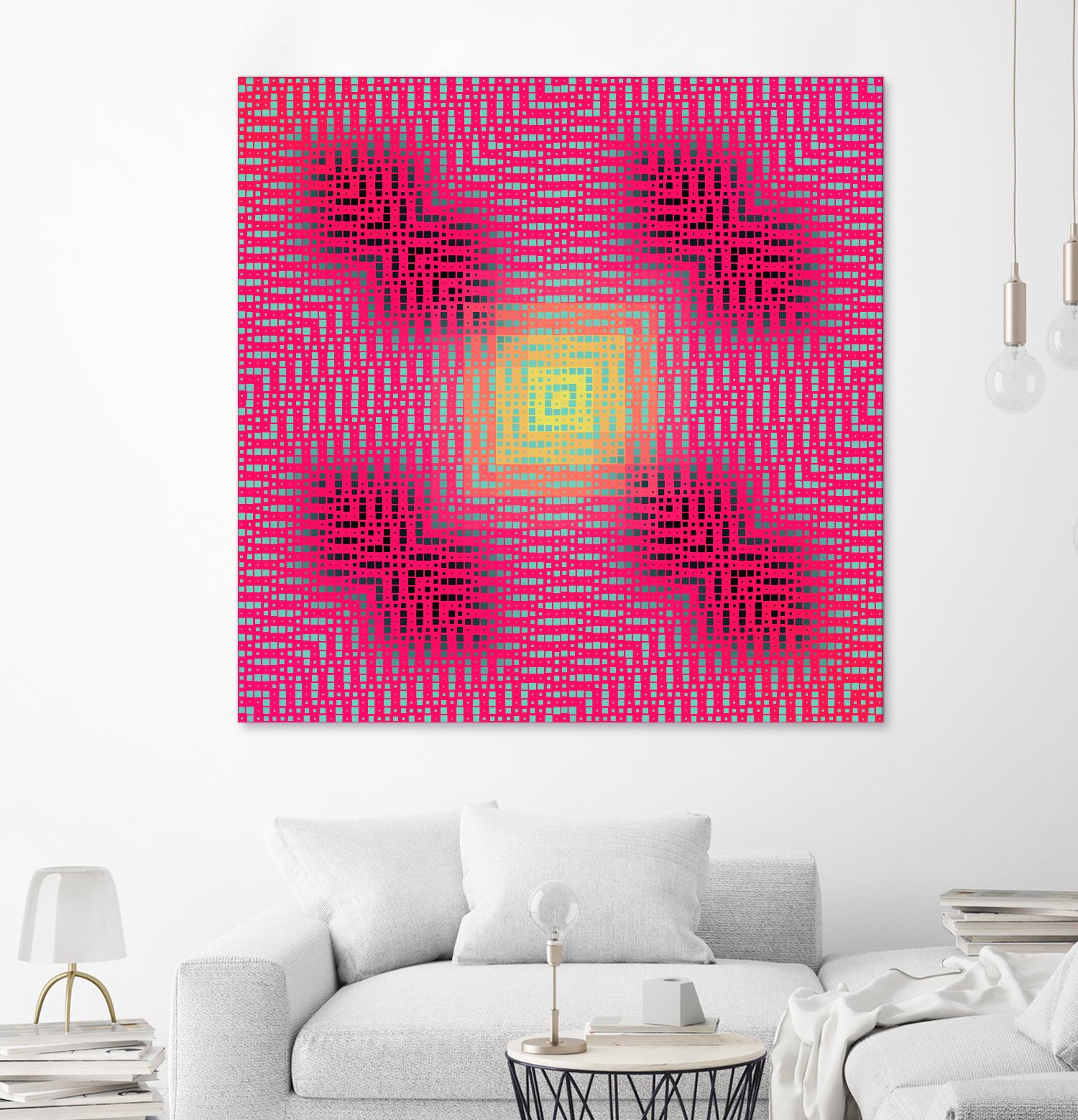 Pi_Dot_Pi_4_2-3_4 by Xosé Salgado on GIANT ART - yellow abstract