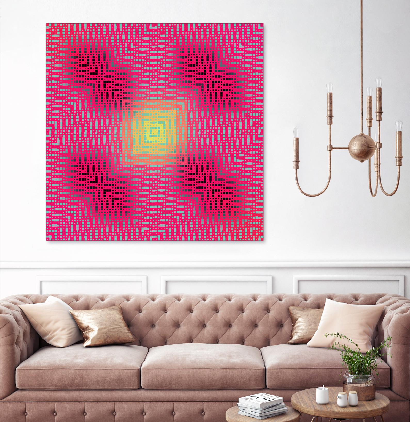 Pi_Dot_Pi_4_2-3_4 by Xosé Salgado on GIANT ART - yellow abstract