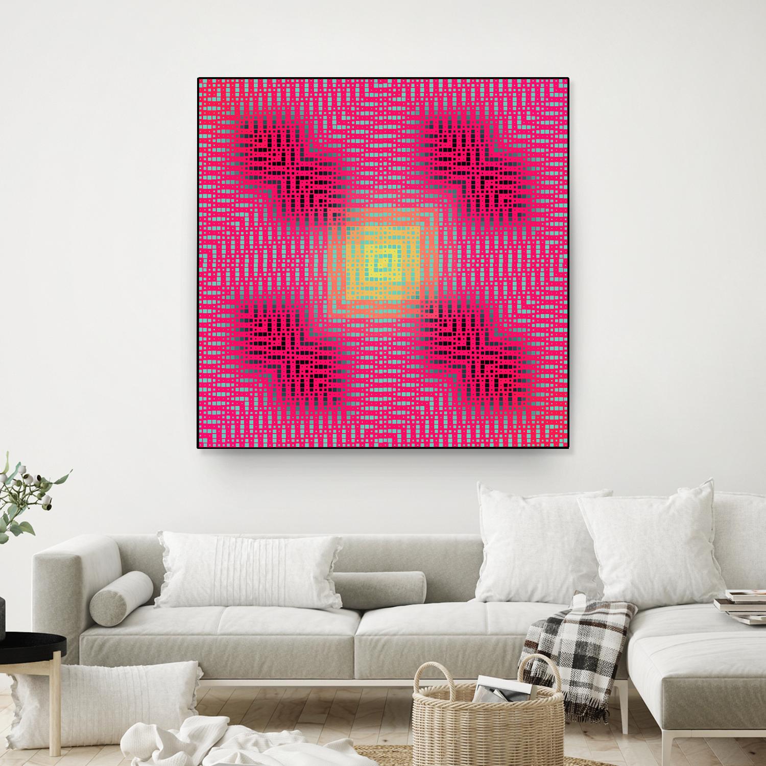 Pi_Dot_Pi_4_2-3_4 by Xosé Salgado on GIANT ART - yellow abstract