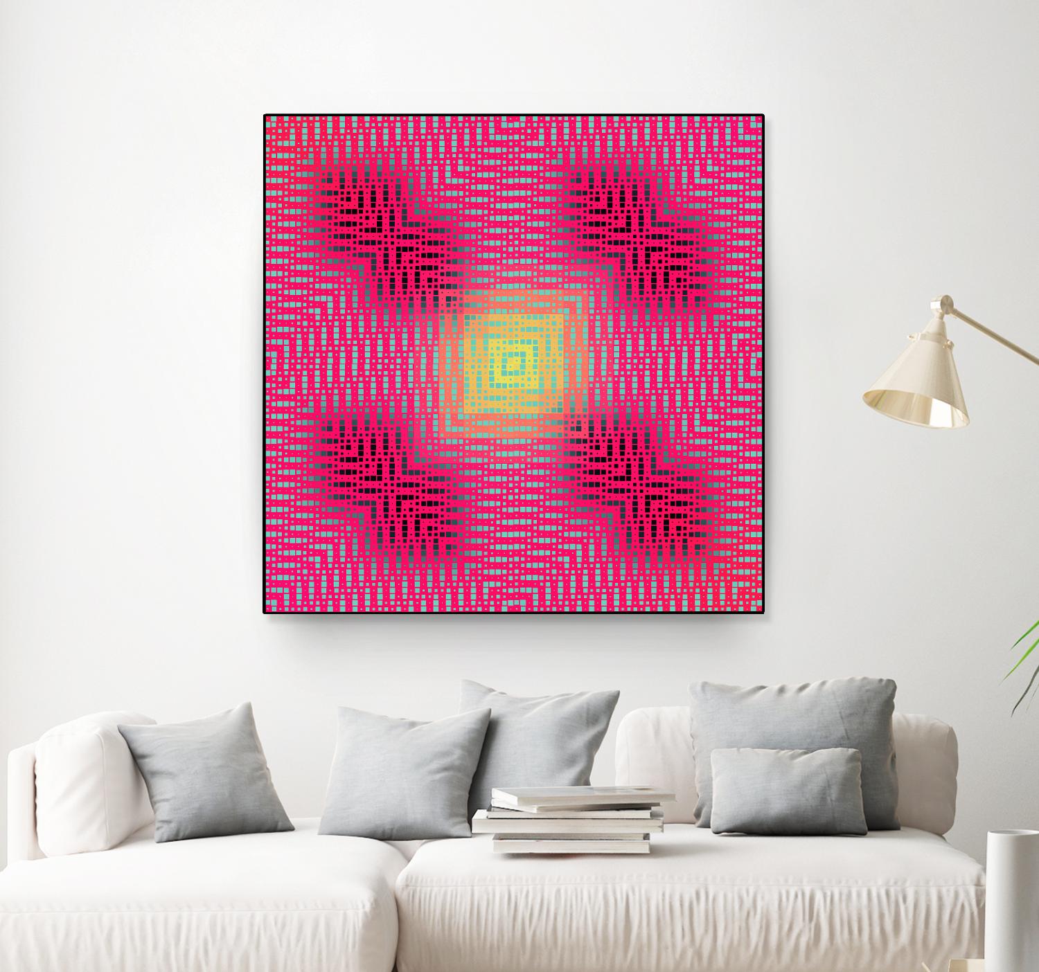 Pi_Dot_Pi_4_2-3_4 by Xosé Salgado on GIANT ART - yellow abstract