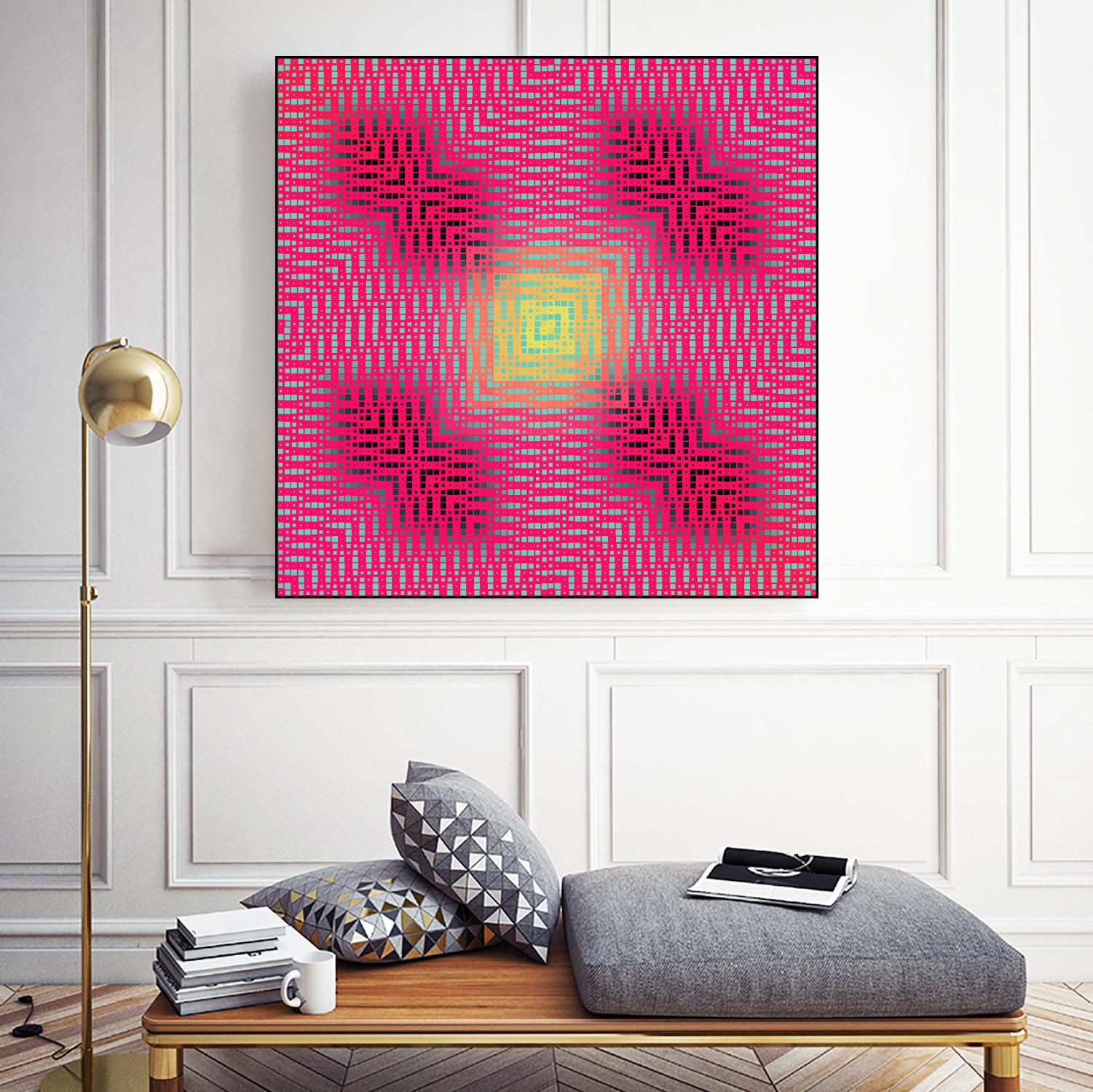 Pi_Dot_Pi_4_2-3_4 by Xosé Salgado on GIANT ART - yellow abstract