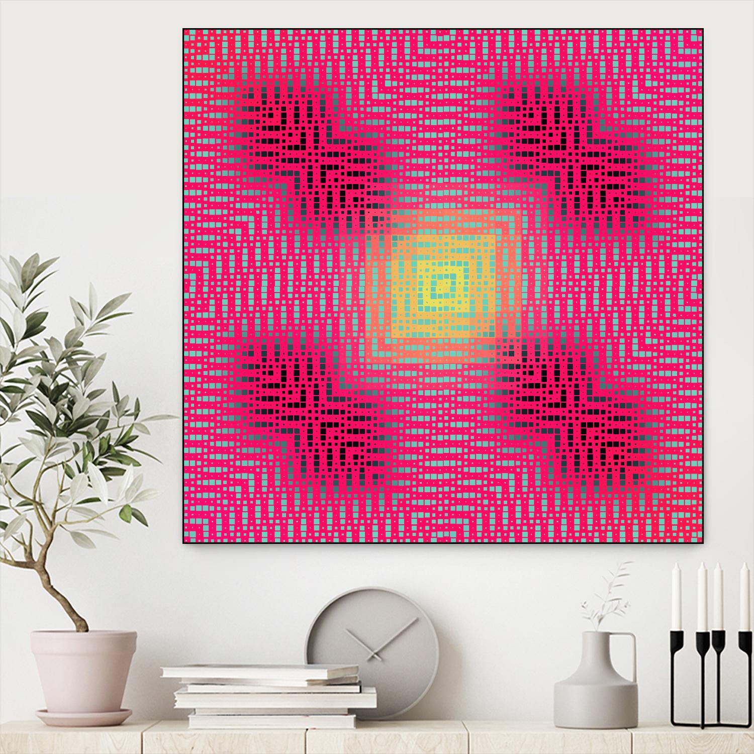 Pi_Dot_Pi_4_2-3_4 by Xosé Salgado on GIANT ART - yellow abstract