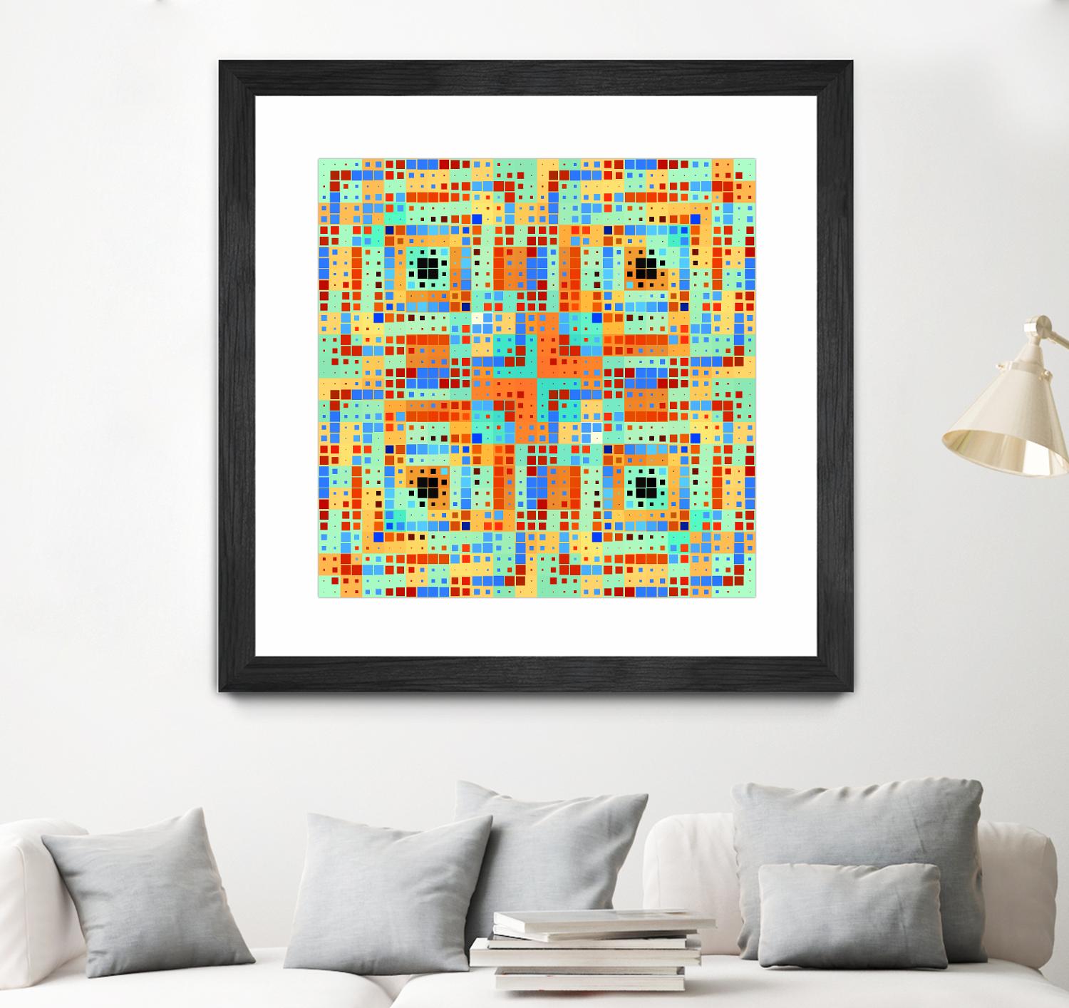 Pi_Dot_Pi_4_1_1 by Xosé Salgado on GIANT ART - orange abstract