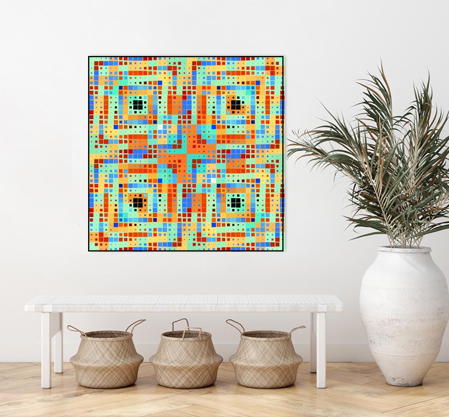 Pi_Dot_Pi_4_1_1 by Xosé Salgado on GIANT ART - orange abstract