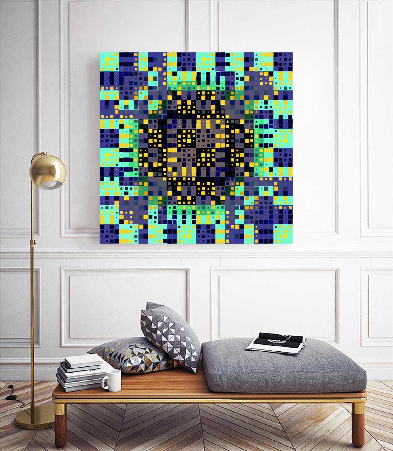 Pi_Dot_Pi_4_1_8 by Xosé Salgado on GIANT ART - green digital vibration