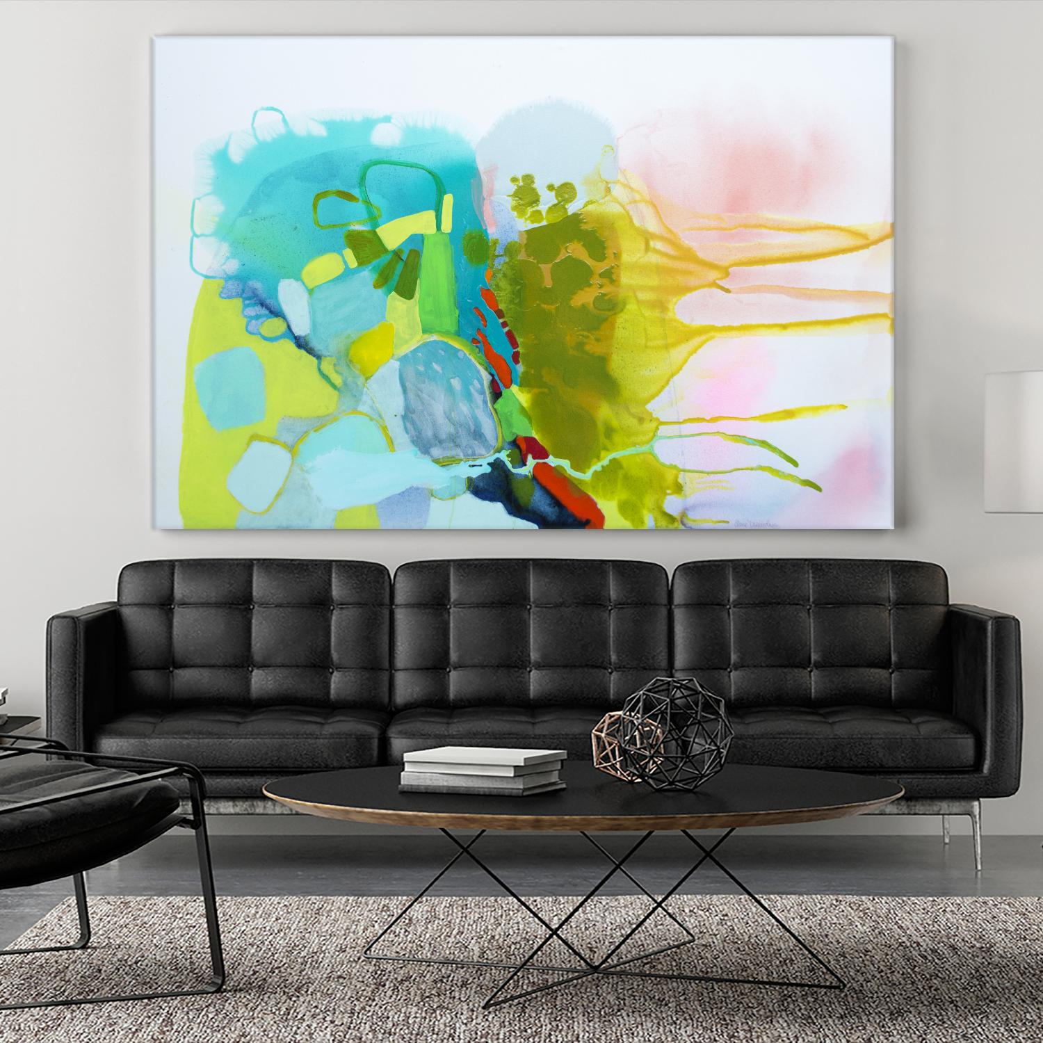 Find me comfort by Claire Desjardins on GIANT ART - yellow abstract